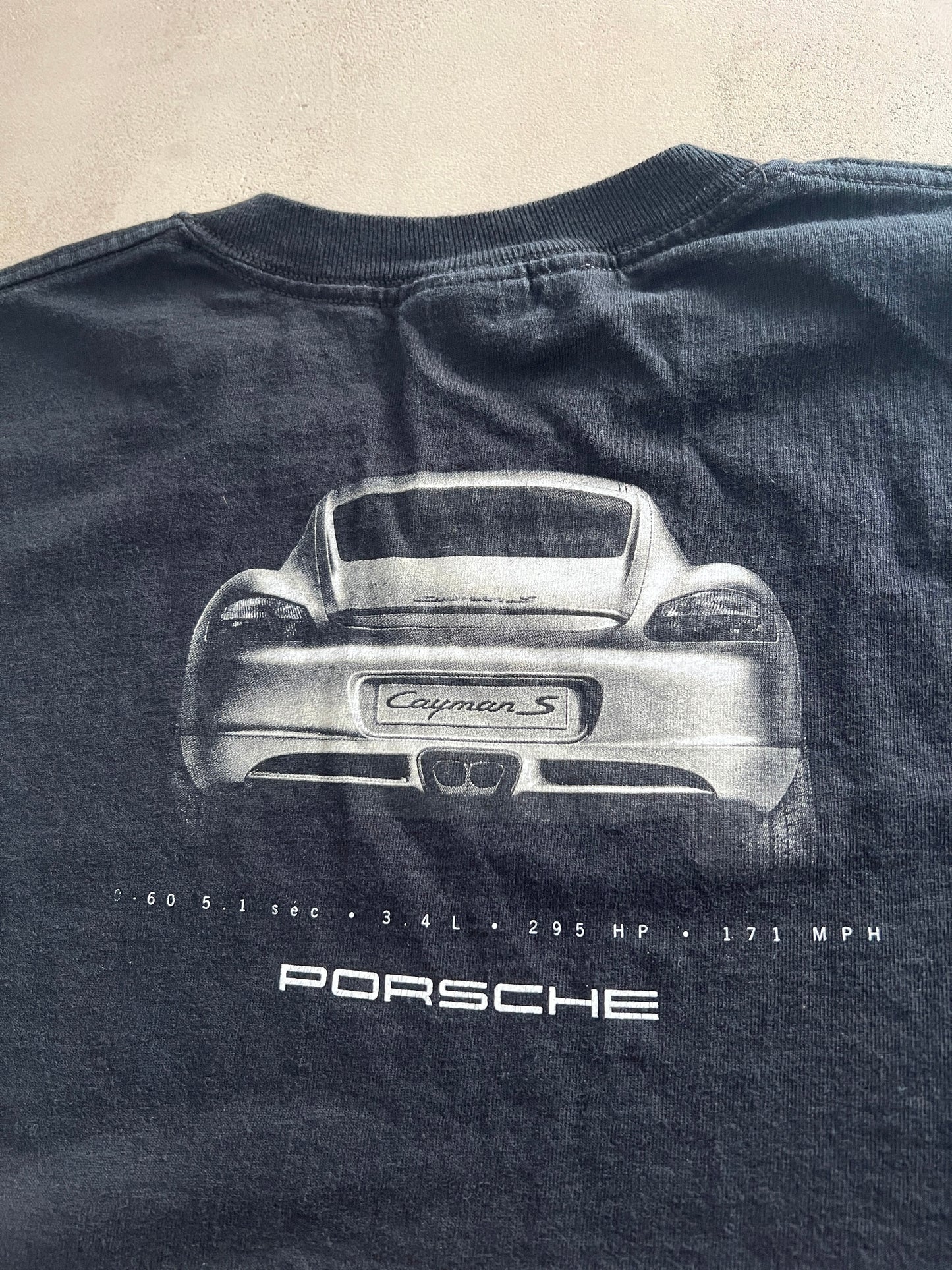 BLACK PORSCHE PROMO TEE - 2000S - L/XL