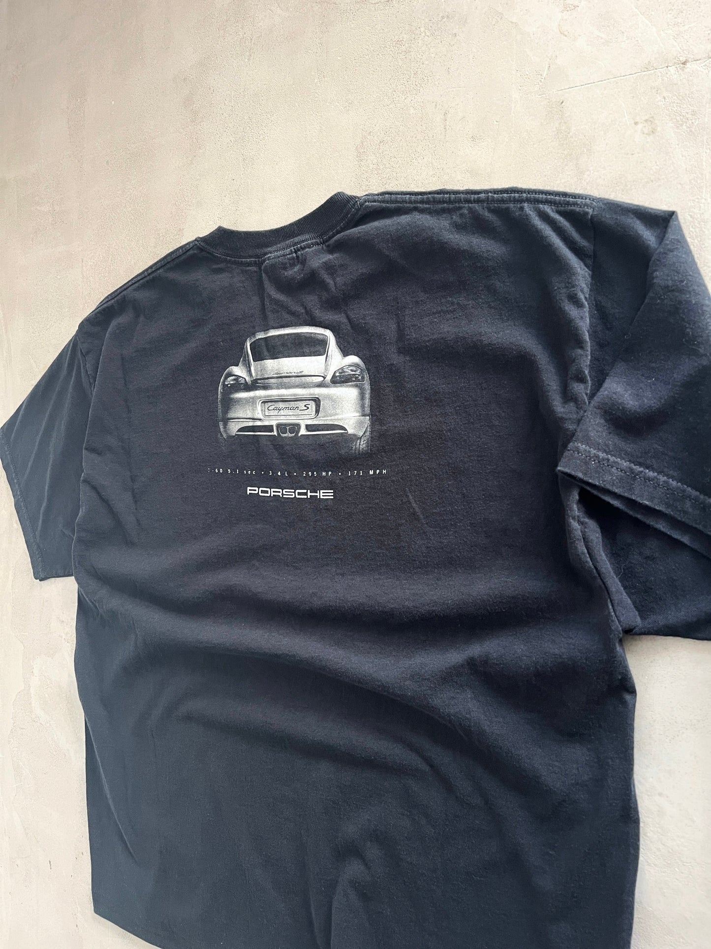 BLACK PORSCHE PROMO TEE - 2000S - L/XL