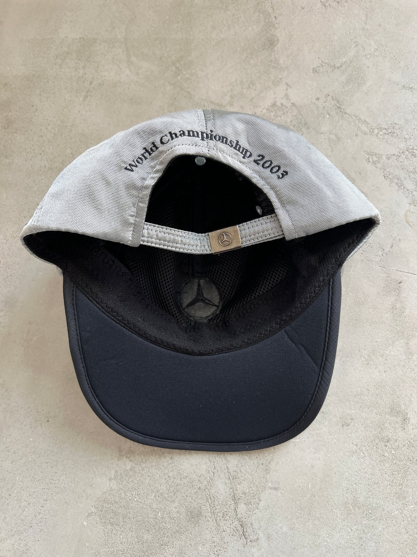 GREY MERCEDES BENZ X MCLAREN RACING CAP - 1990S