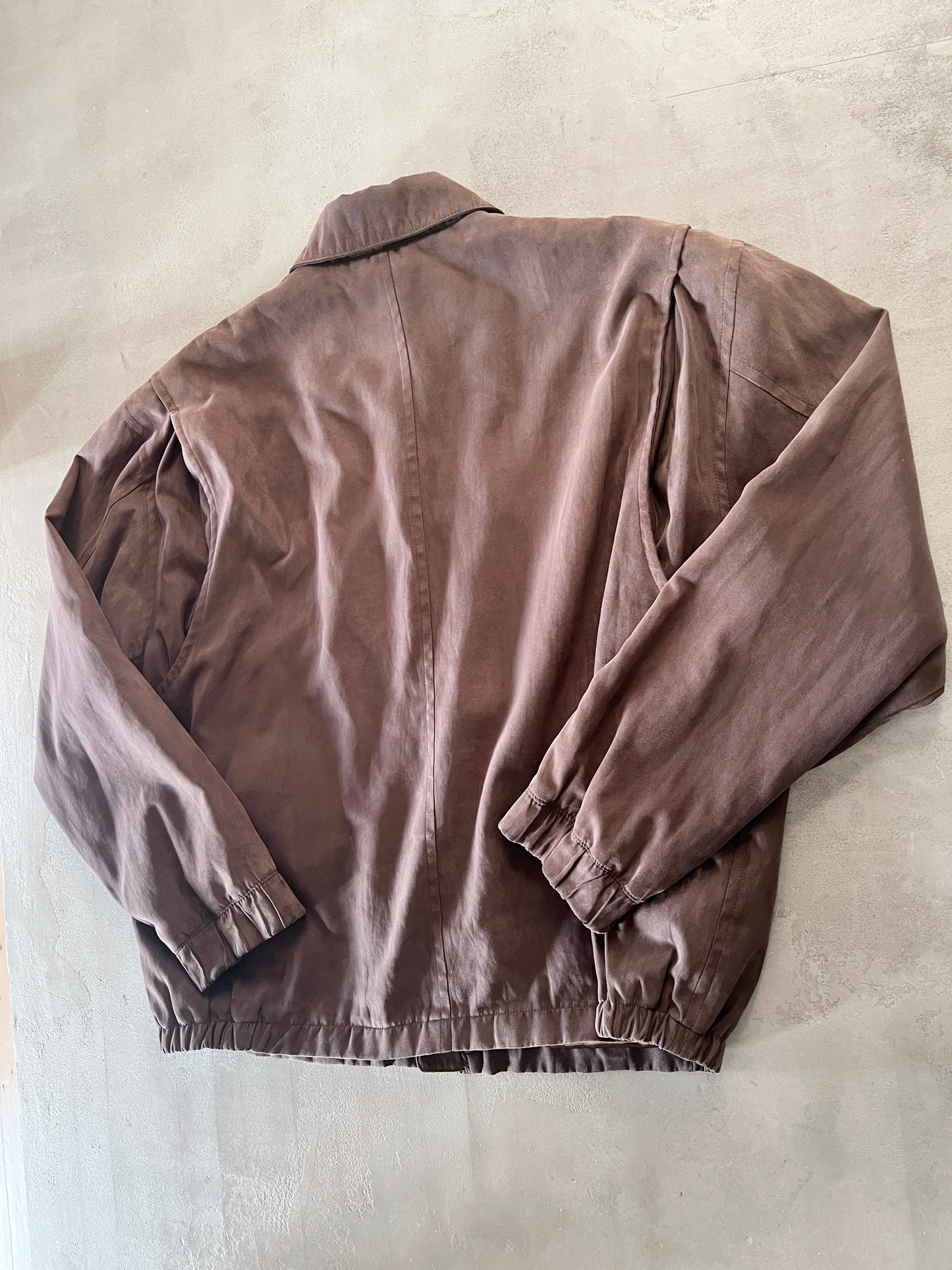 MOCHA MERCEDES BENZ JACKET - 1990S - XL/L