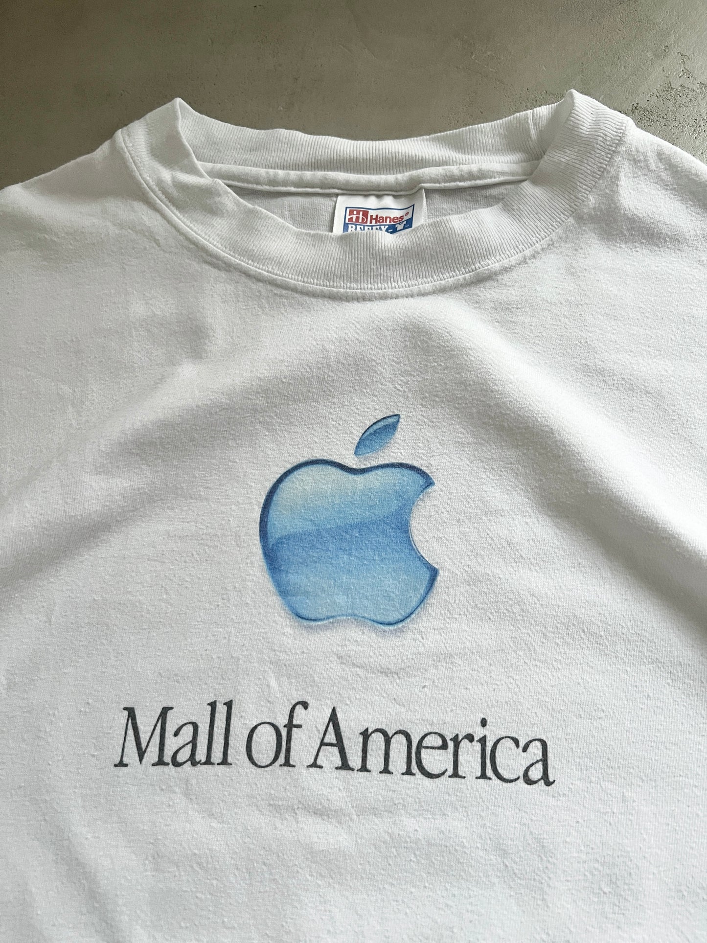 WHITE APPLE PROMO TEE - 2000S - XL