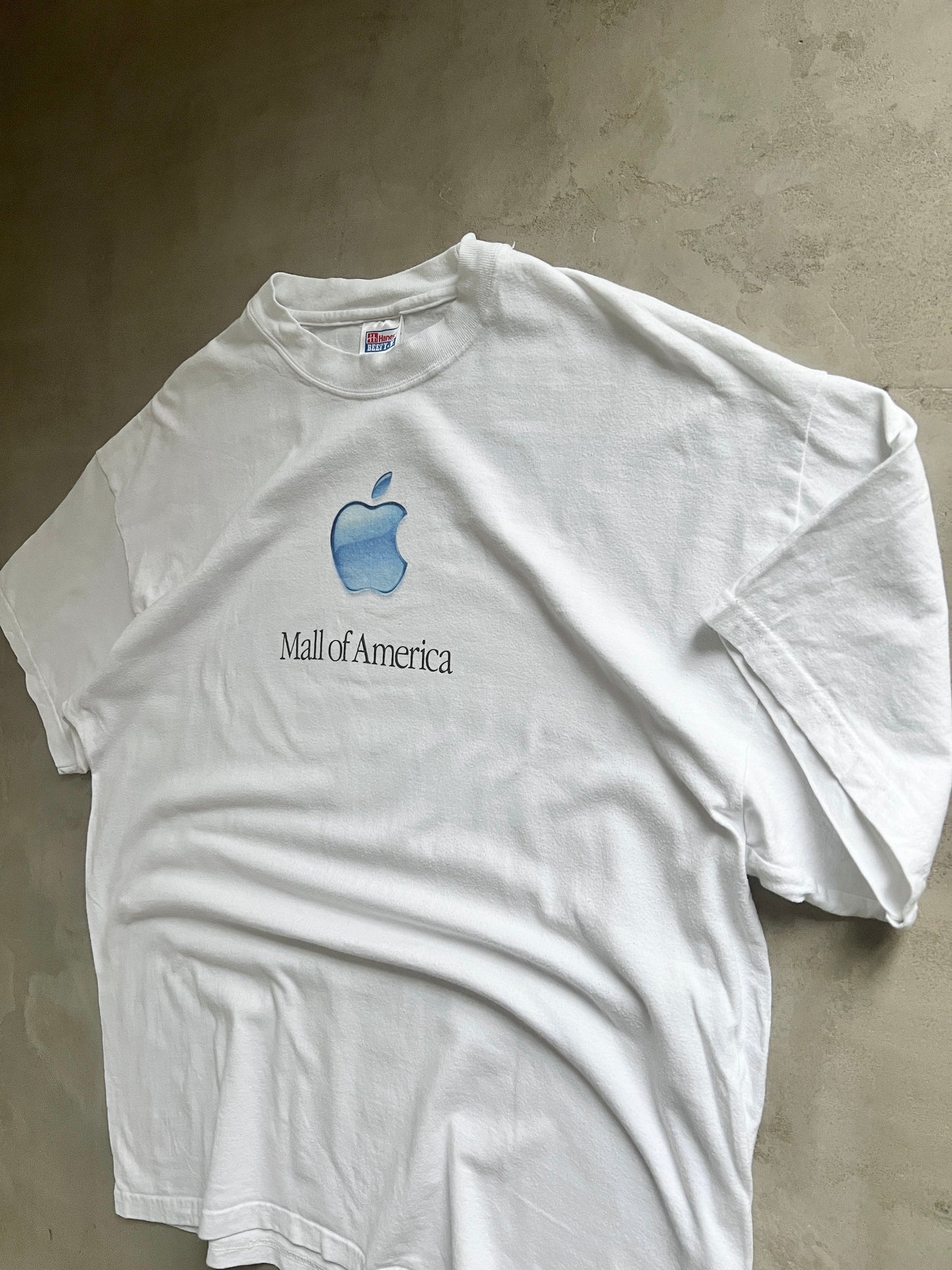 WHITE APPLE PROMO TEE - 2000S - XL