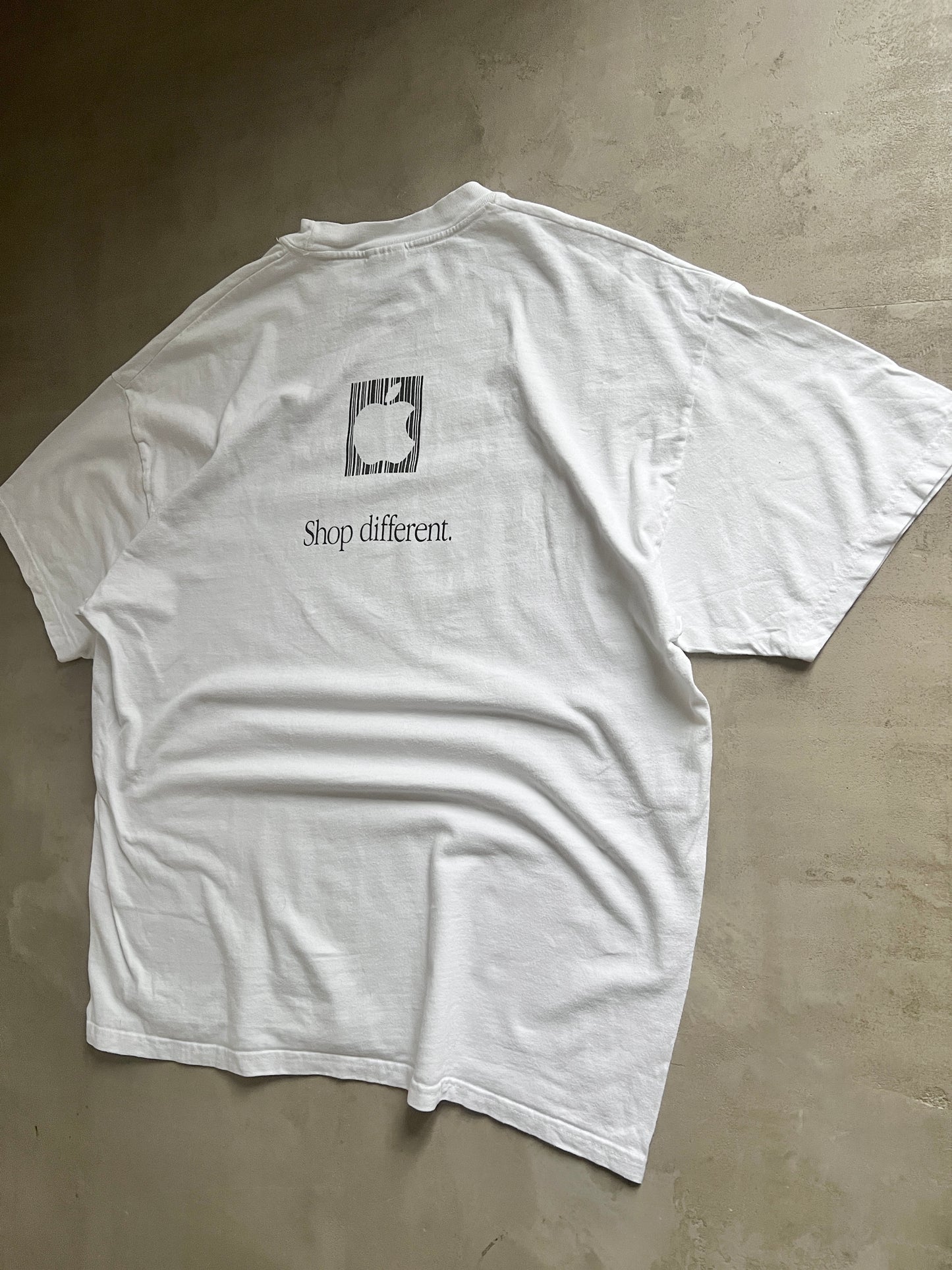 WHITE APPLE PROMO TEE - 2000S - XL