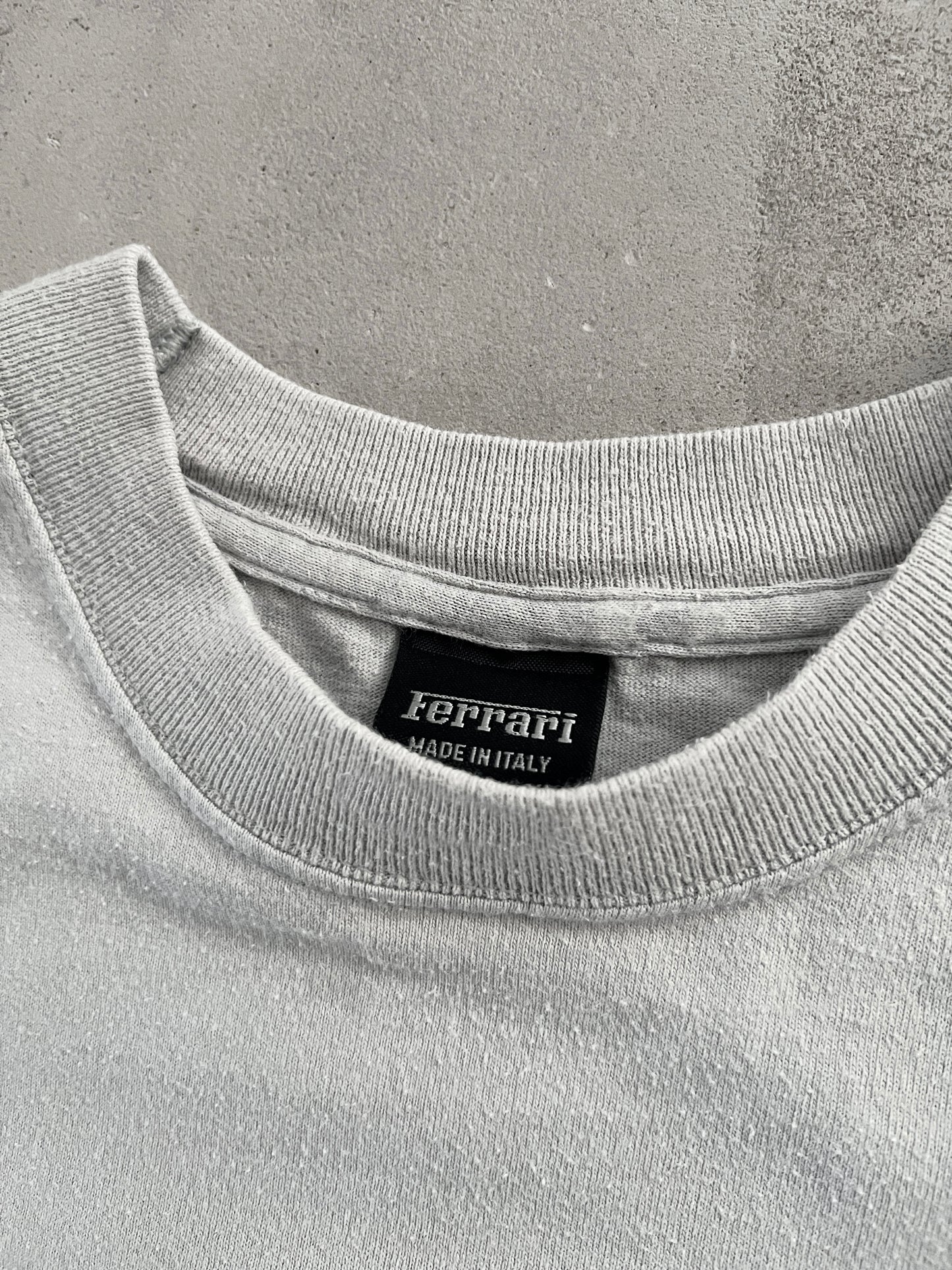 GREY FERRARI 360 SPIDER TEE - 2000S - L