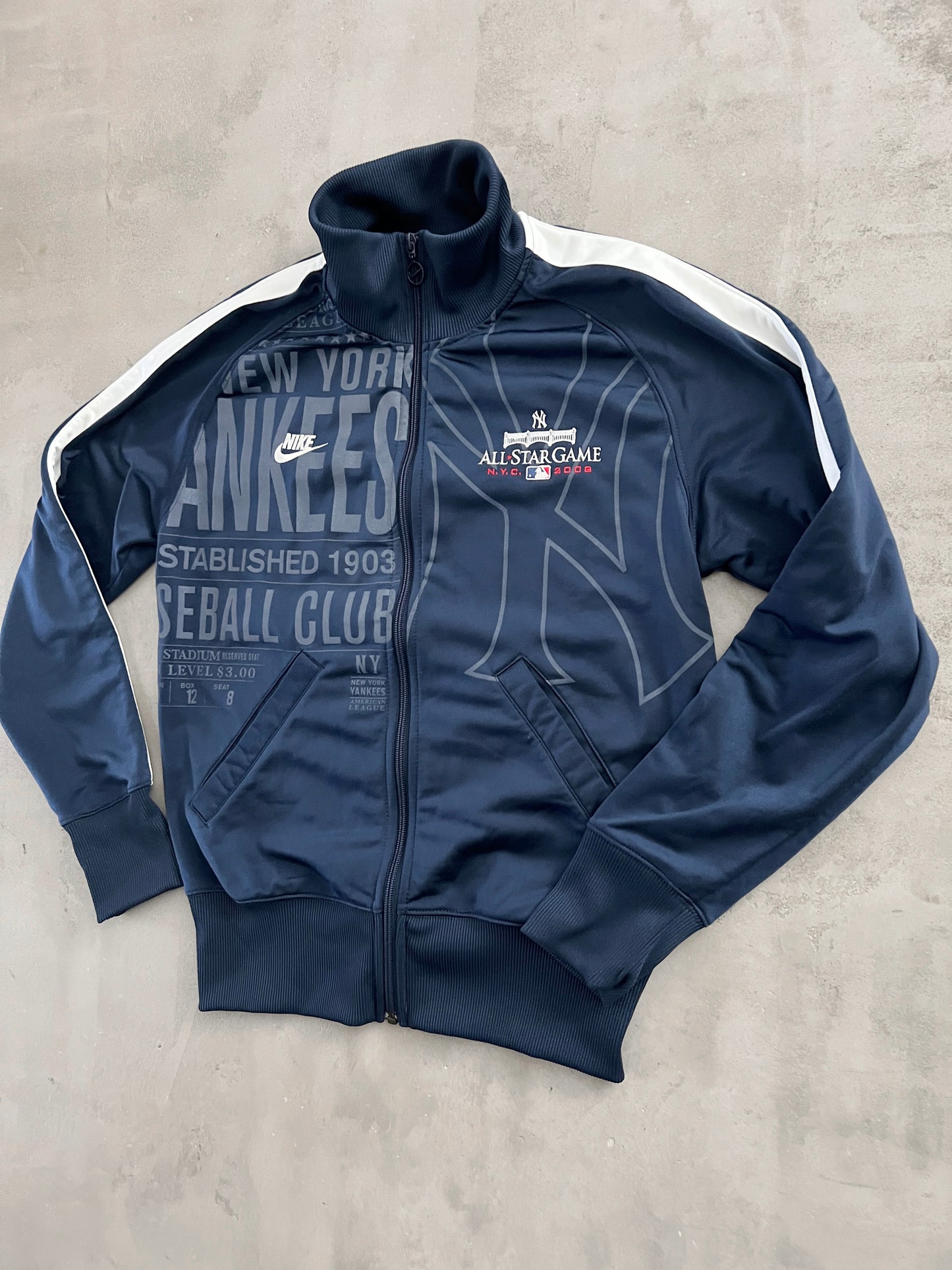 NAVY YANKEES NIKE JACKET - 2000S - S