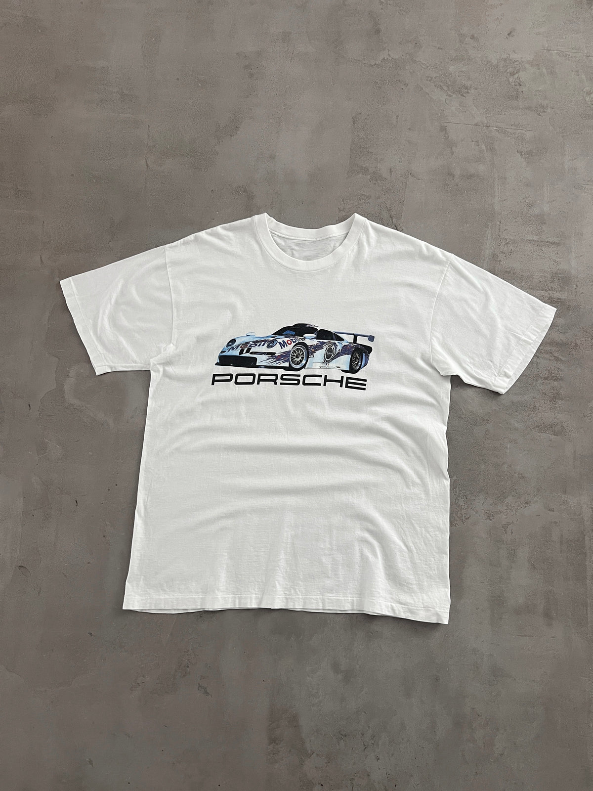 WHITE PORSCHE 911 GT1 TEE - 1996 - L