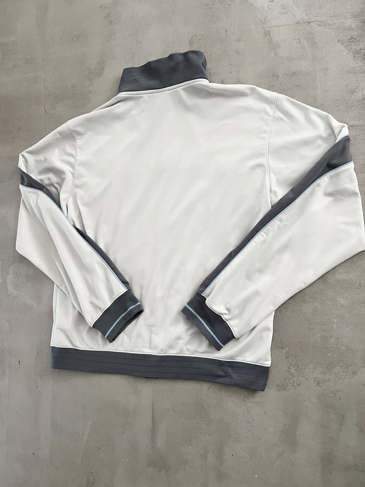 GREY/BABY BLUE NIKE JACKET - 2000S - S