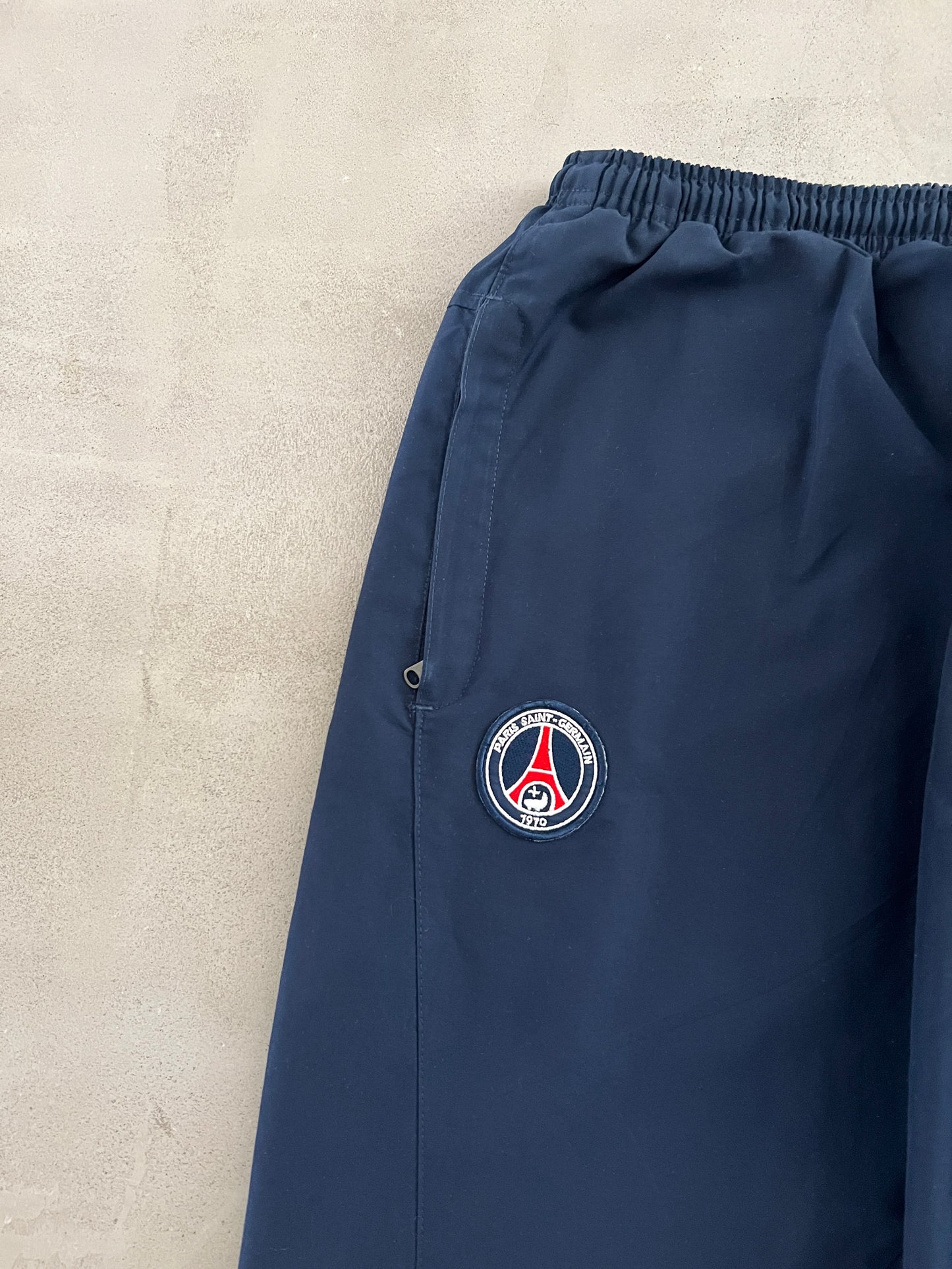 BEIGE/NAVY PSG NIKE TRACKSUIT - 2000S - XL/L