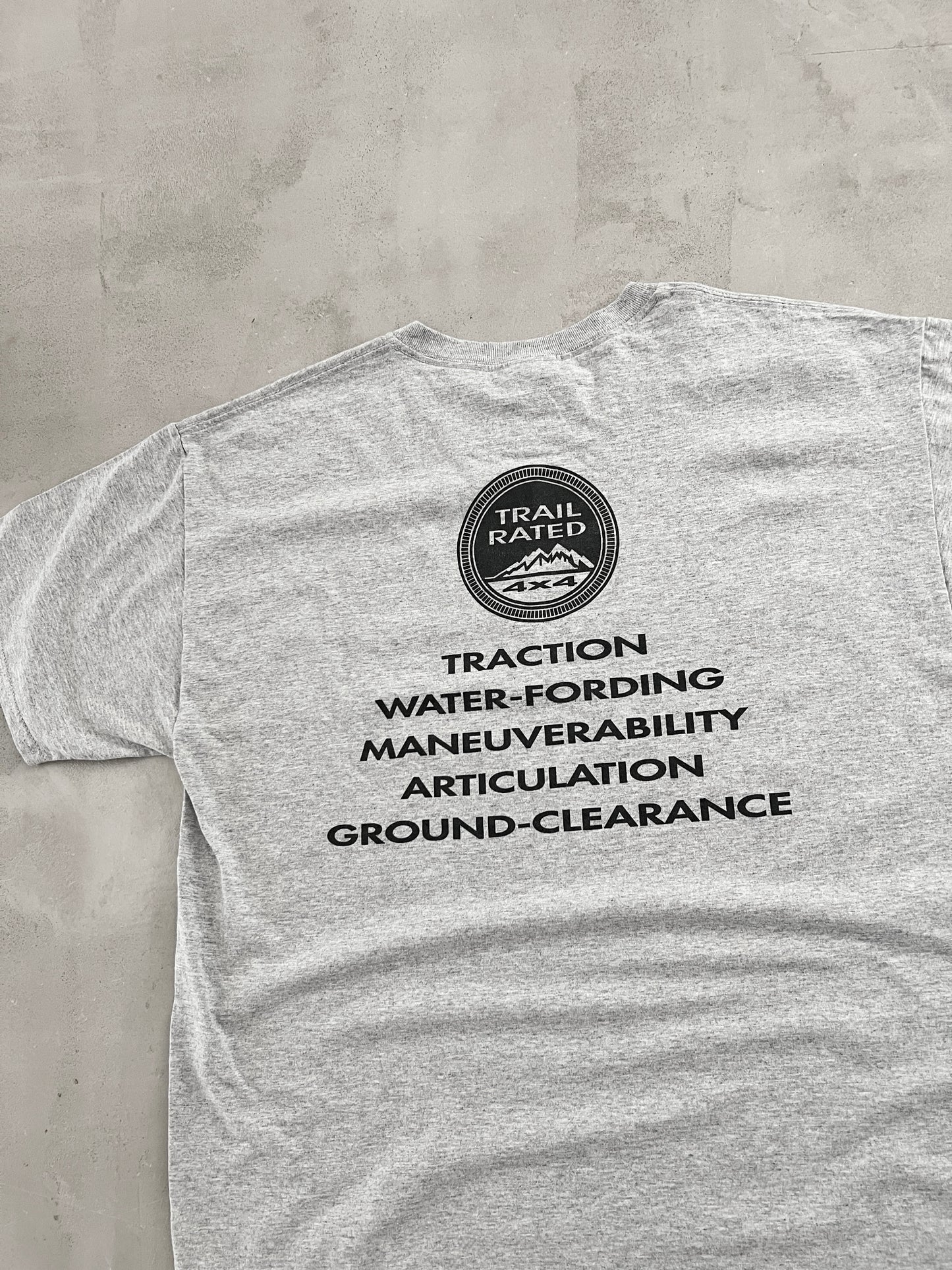 GREY JEEP 4X4 PROMO TEE - 1990S - L/XL