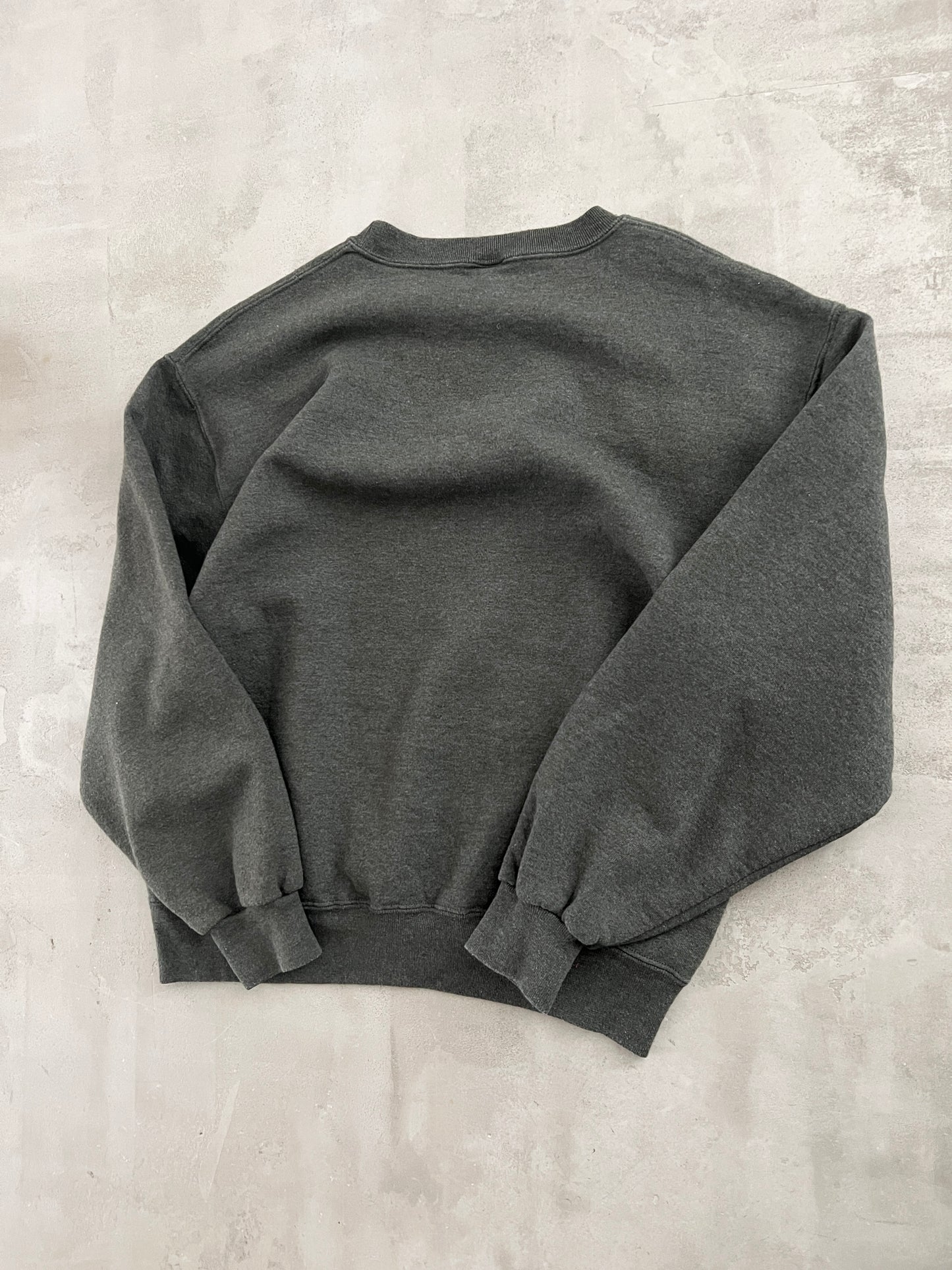 GREY RUSSELL SWEATER - 1990S - L