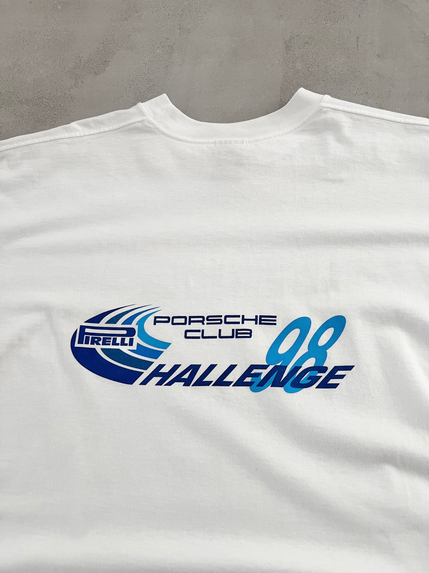 WHITE PORSCHE X PIRELLI RACING TEE - 1998 - XL