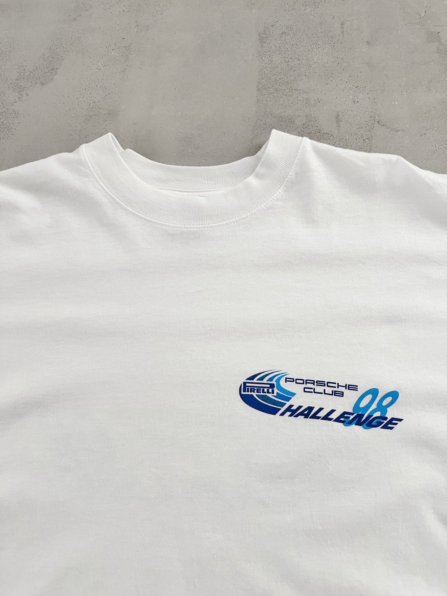 WHITE PORSCHE X PIRELLI RACING TEE - 1998 - XL