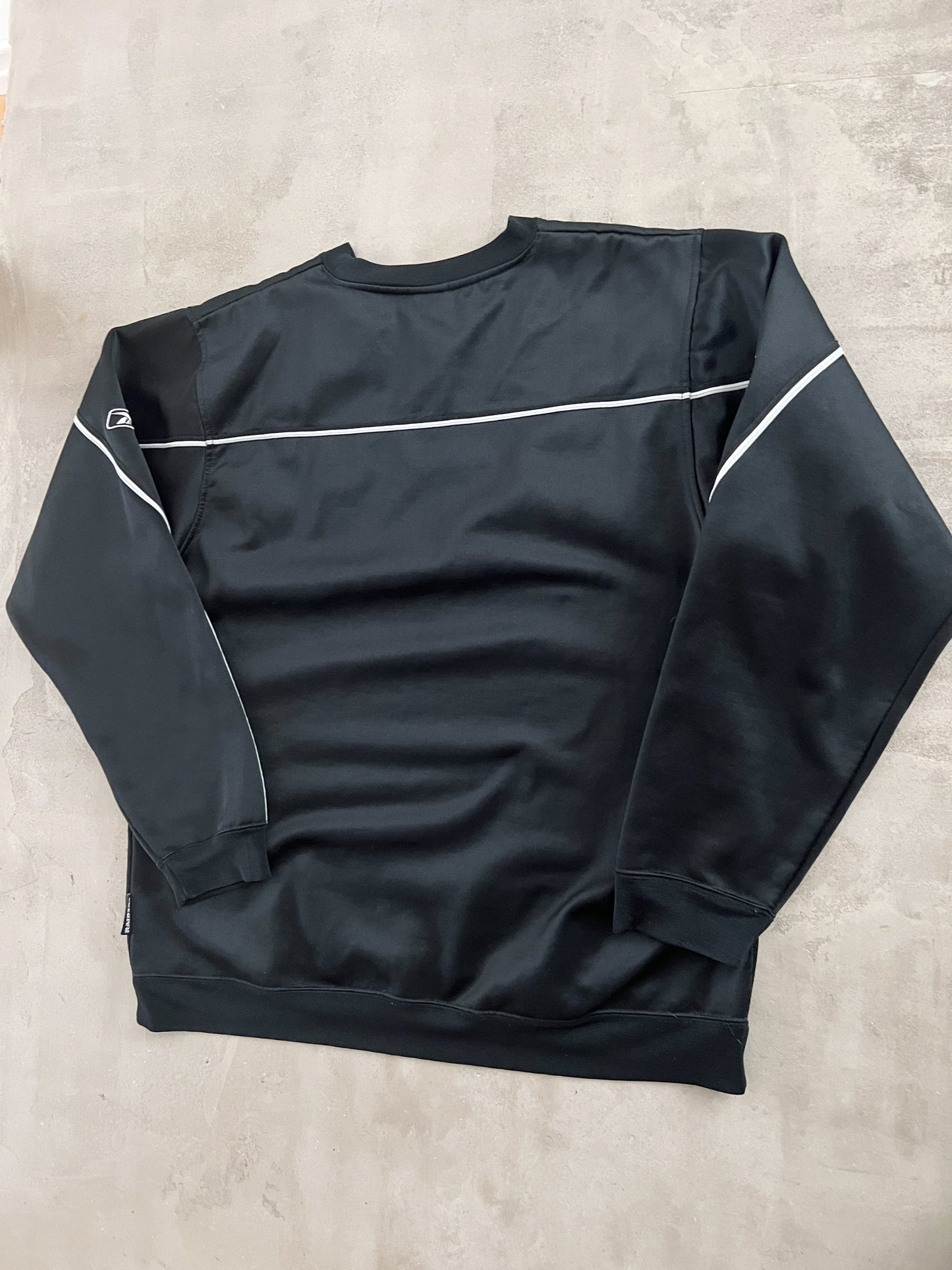 BLACK LA RAIDERS NFL SWEATER - 1990S - XL