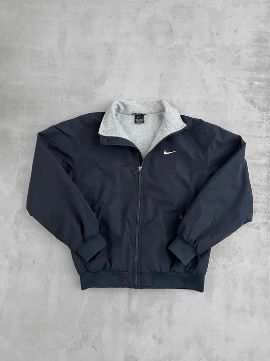 NAVY NIKE TRACK JACKET - 1990S - M
