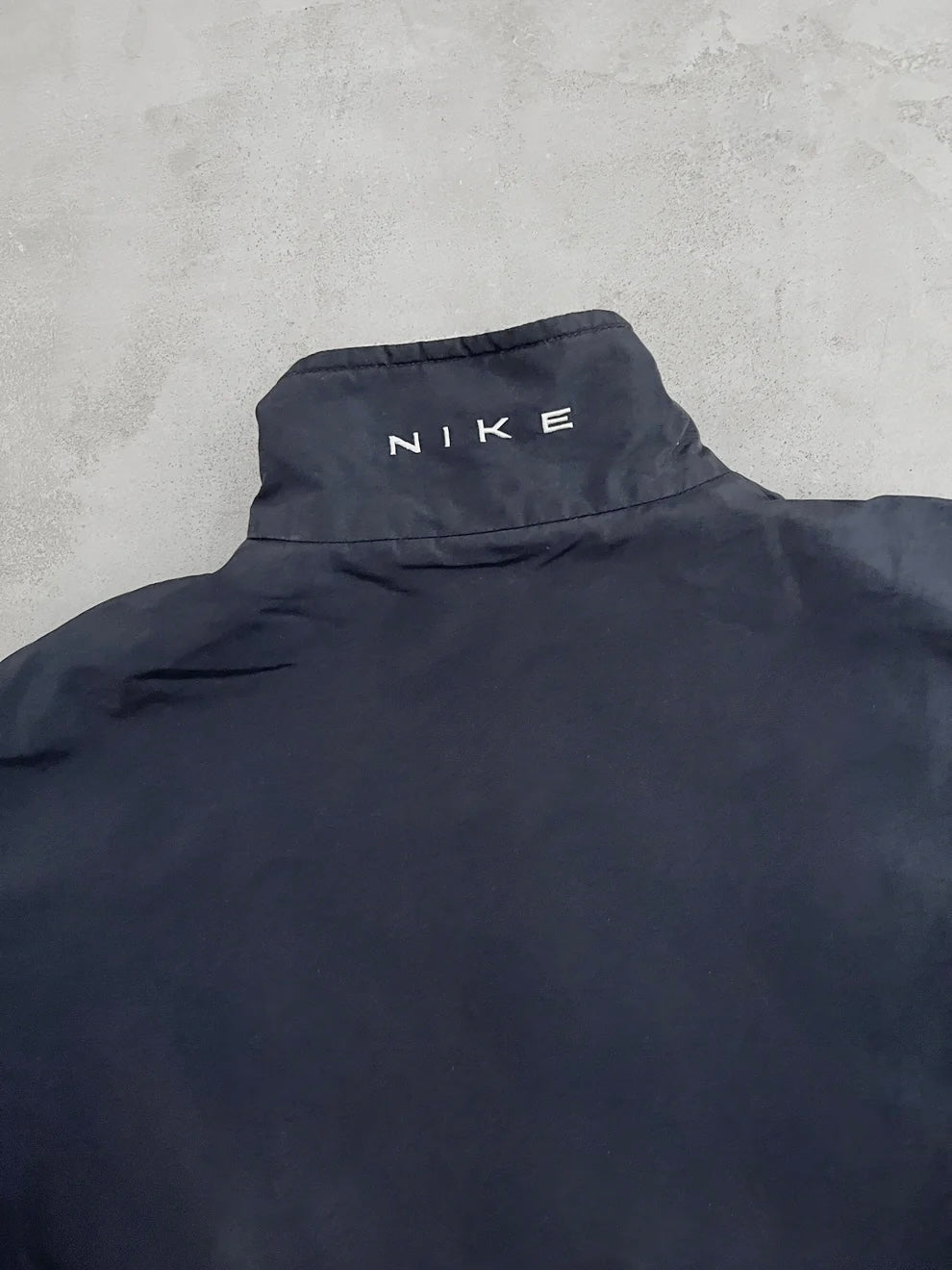 NAVY NIKE TRACK JACKET - 1990S - M