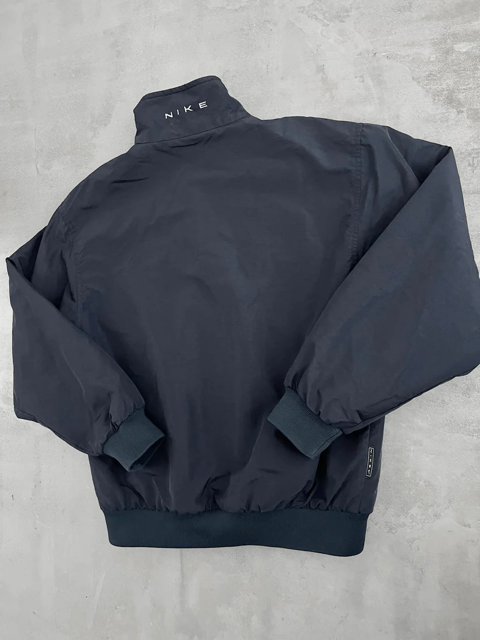 NAVY NIKE TRACK JACKET - 1990S - M