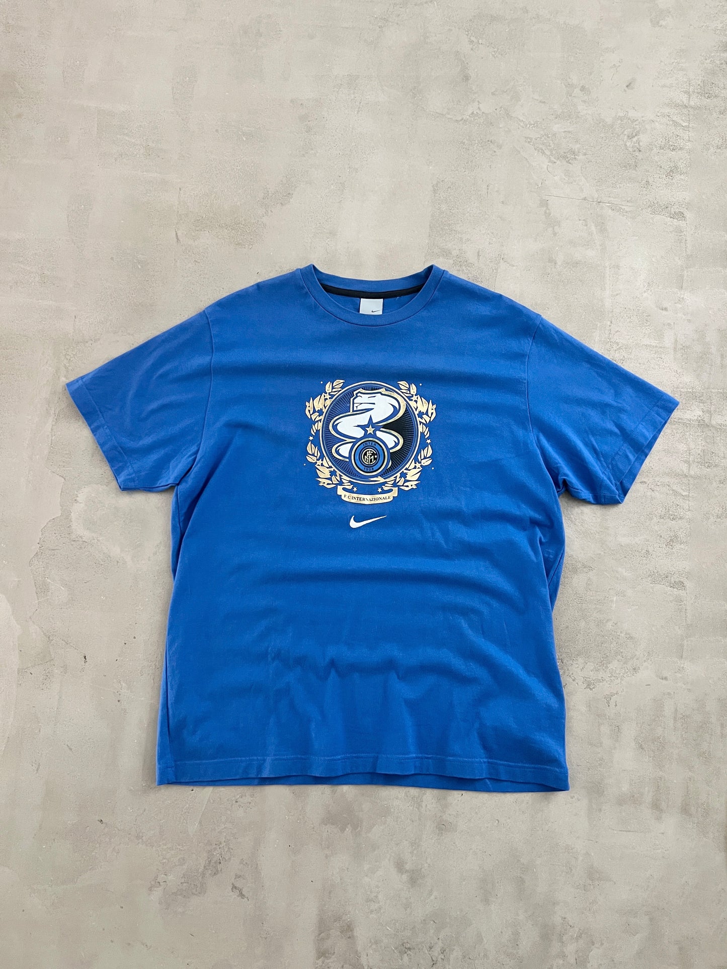 BLUE INTER MILAN NIKE TEE - 2000S - XL/L