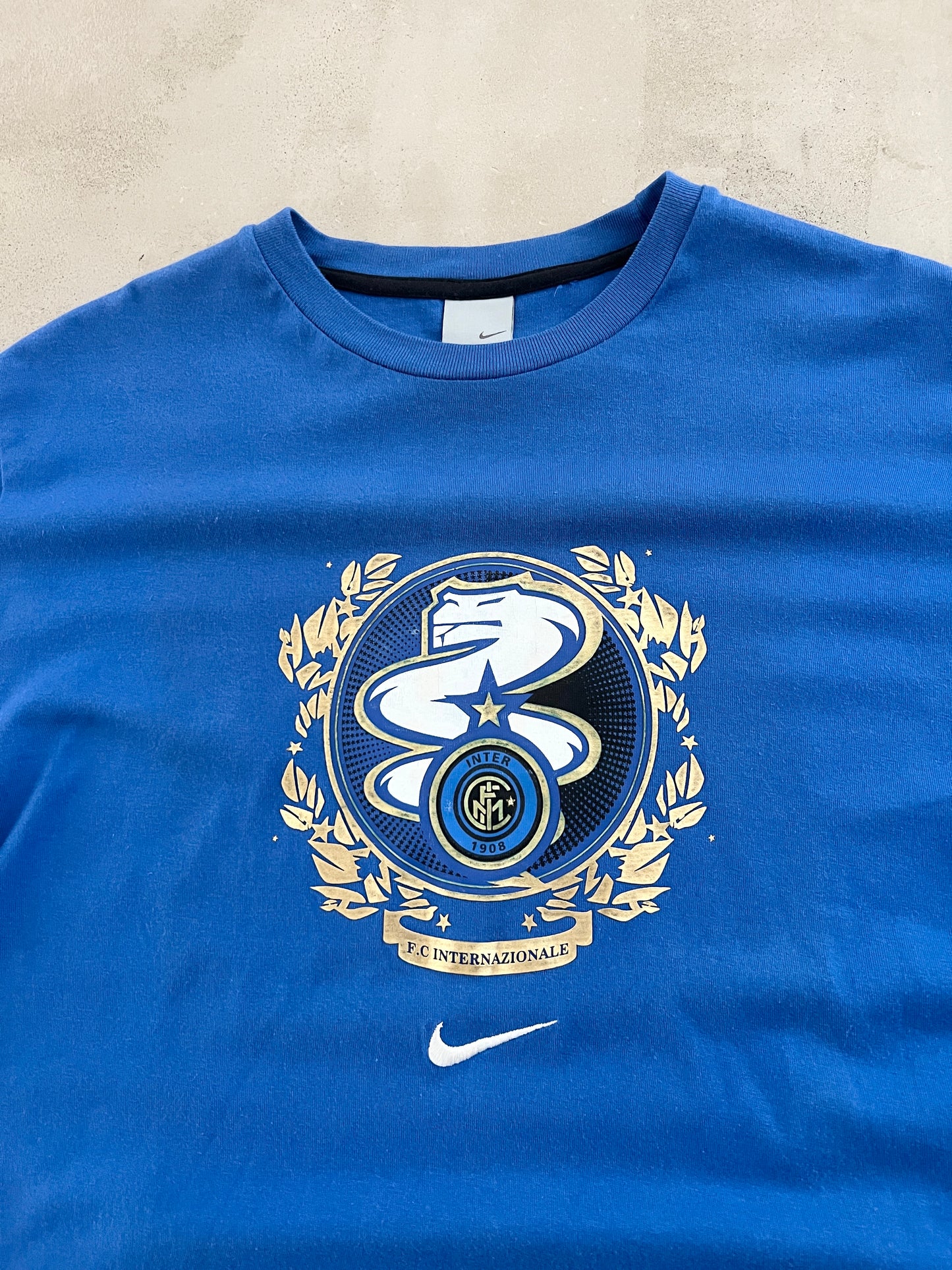 BLUE INTER MILAN NIKE TEE - 2000S - XL/L