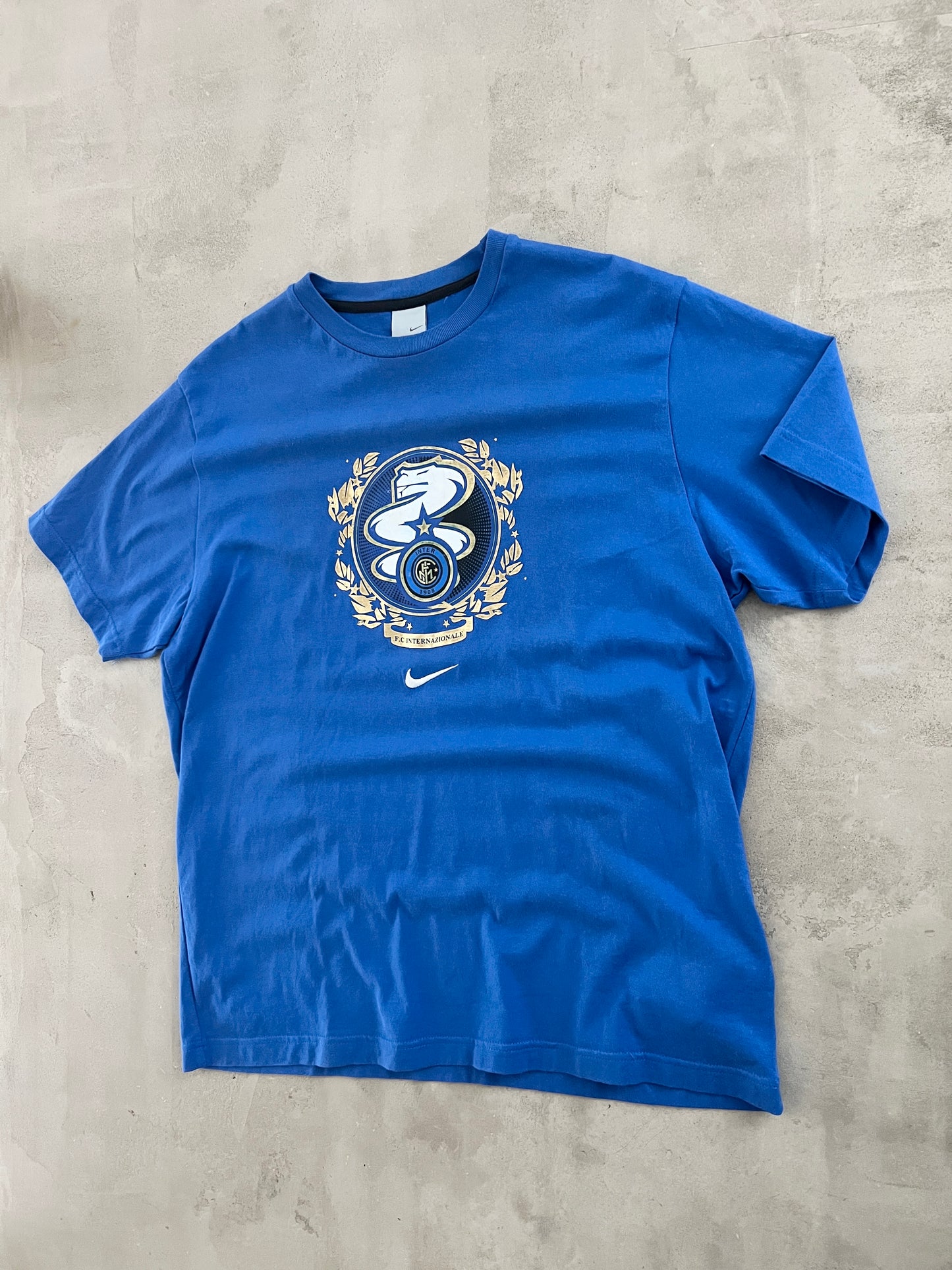 BLUE INTER MILAN NIKE TEE - 2000S - XL/L