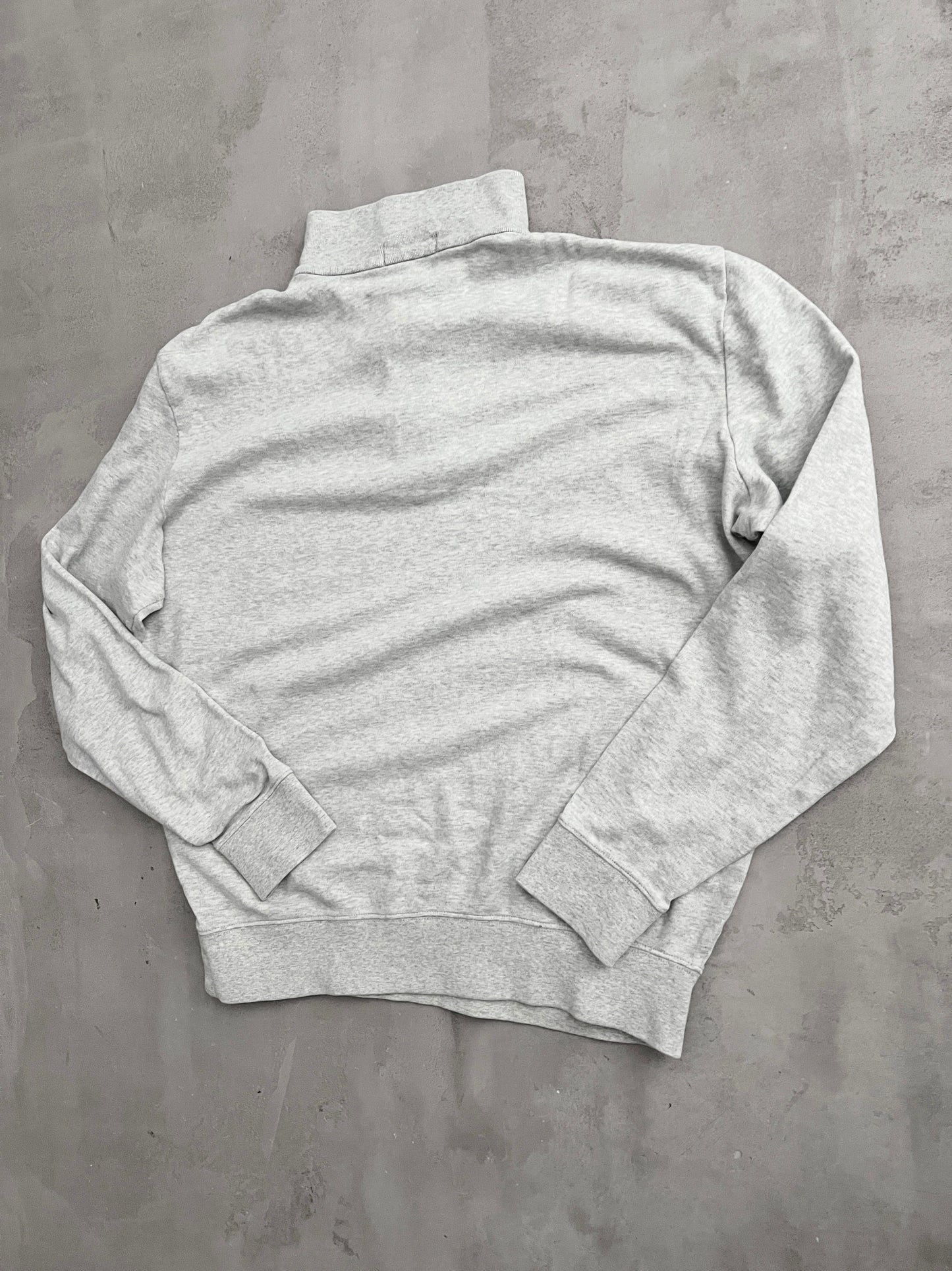 GREY POLO RALPH LAUREN HALFZIP - 2000S - M
