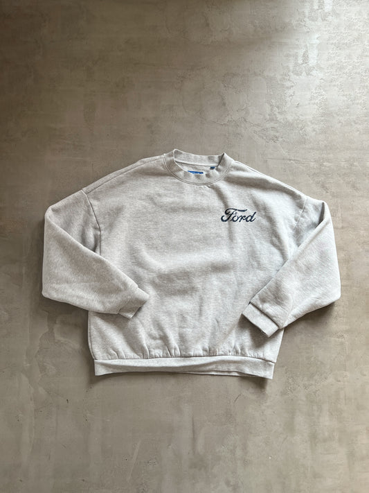 GREY FORD SWEATER - 1990S - L