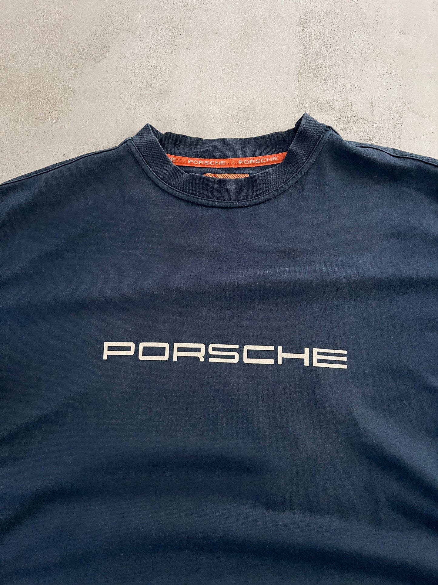 NAVY PORSCHE TEE - 2000S - L