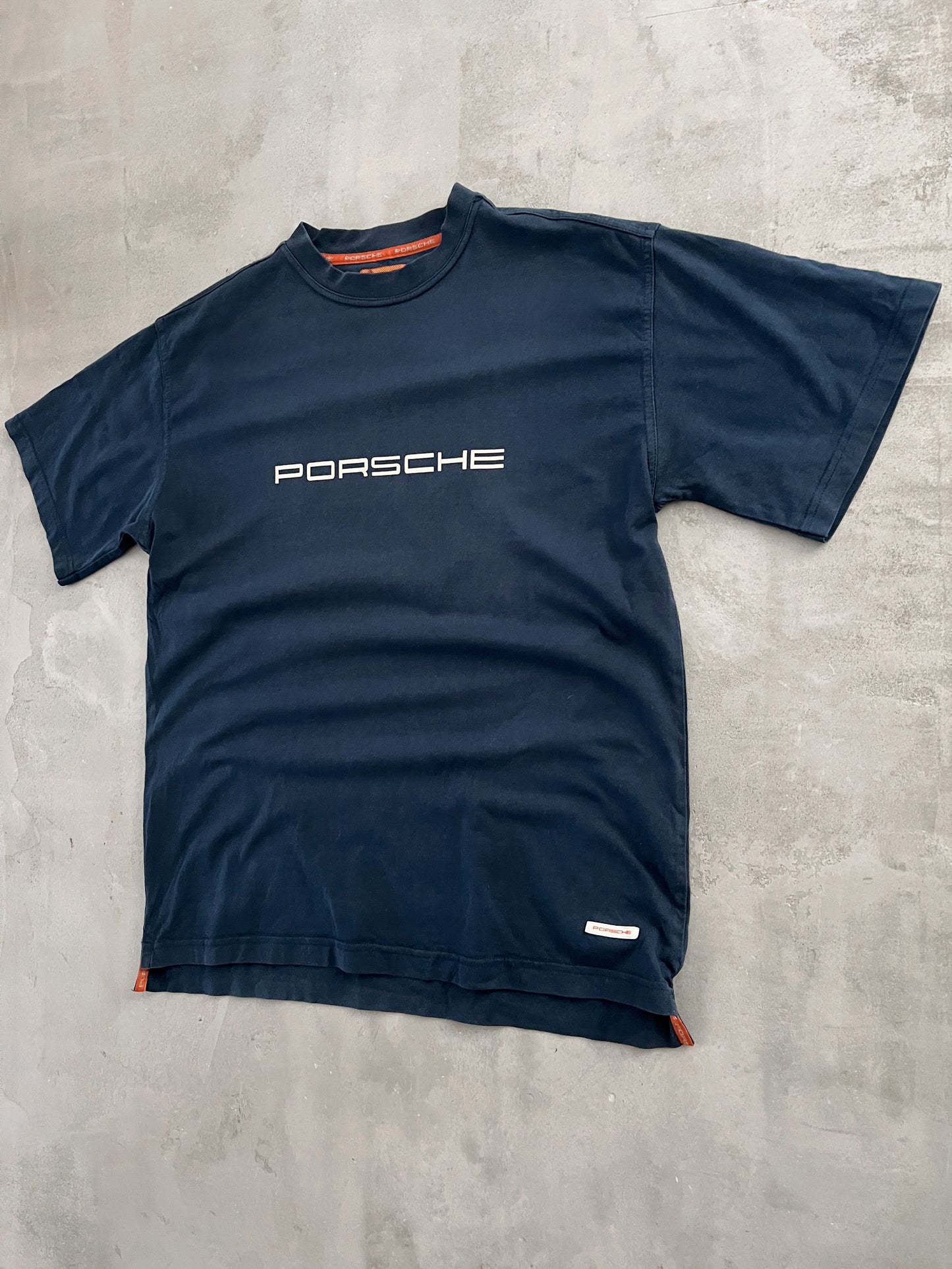 NAVY PORSCHE TEE - 2000S - L