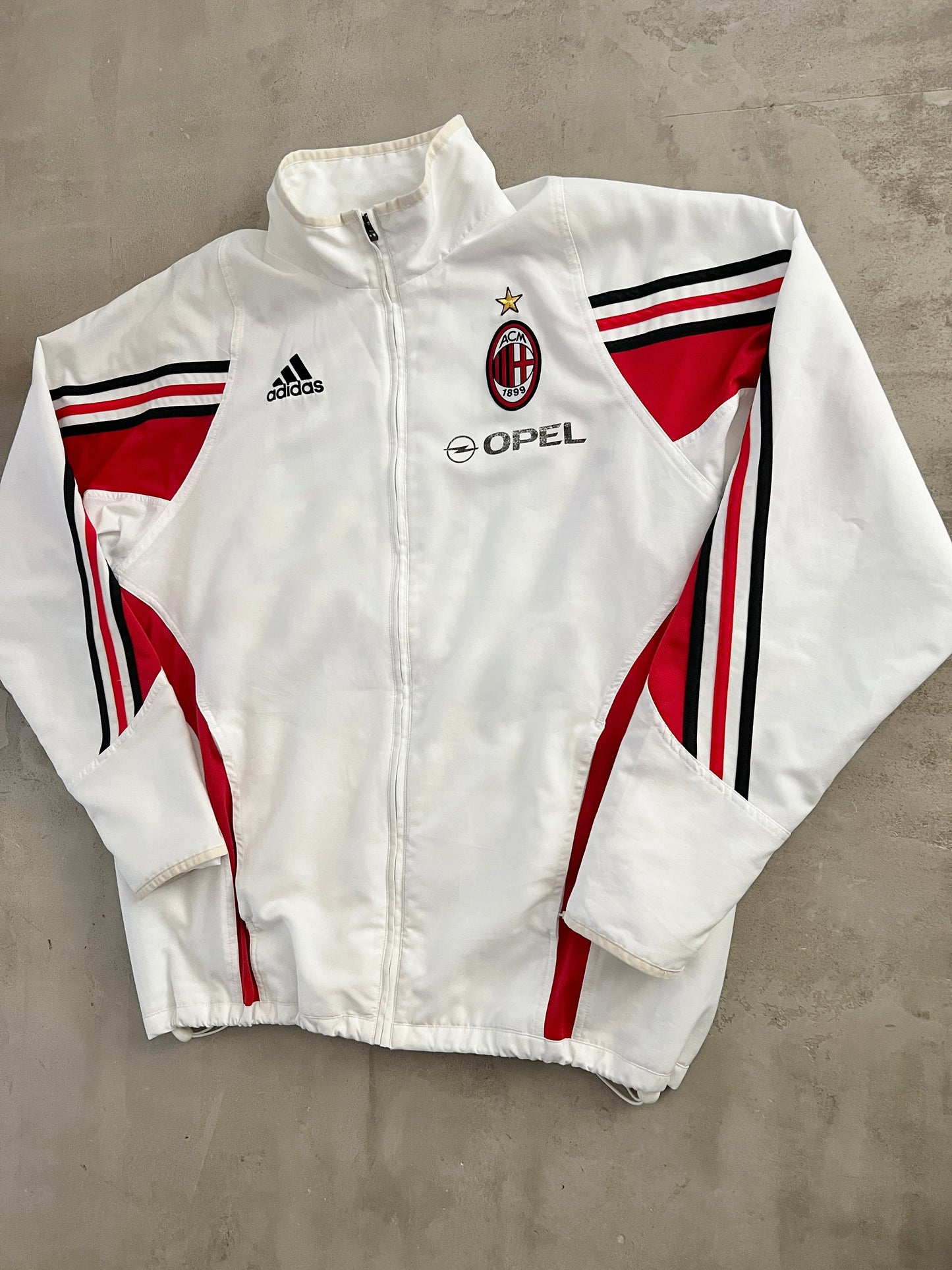 WHITE AC MILAN TRACKSUIT - 2000S - L/XL