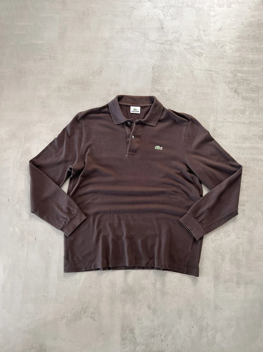 MOCHA LACOSTE LONGSLEEVE - 2000S - M