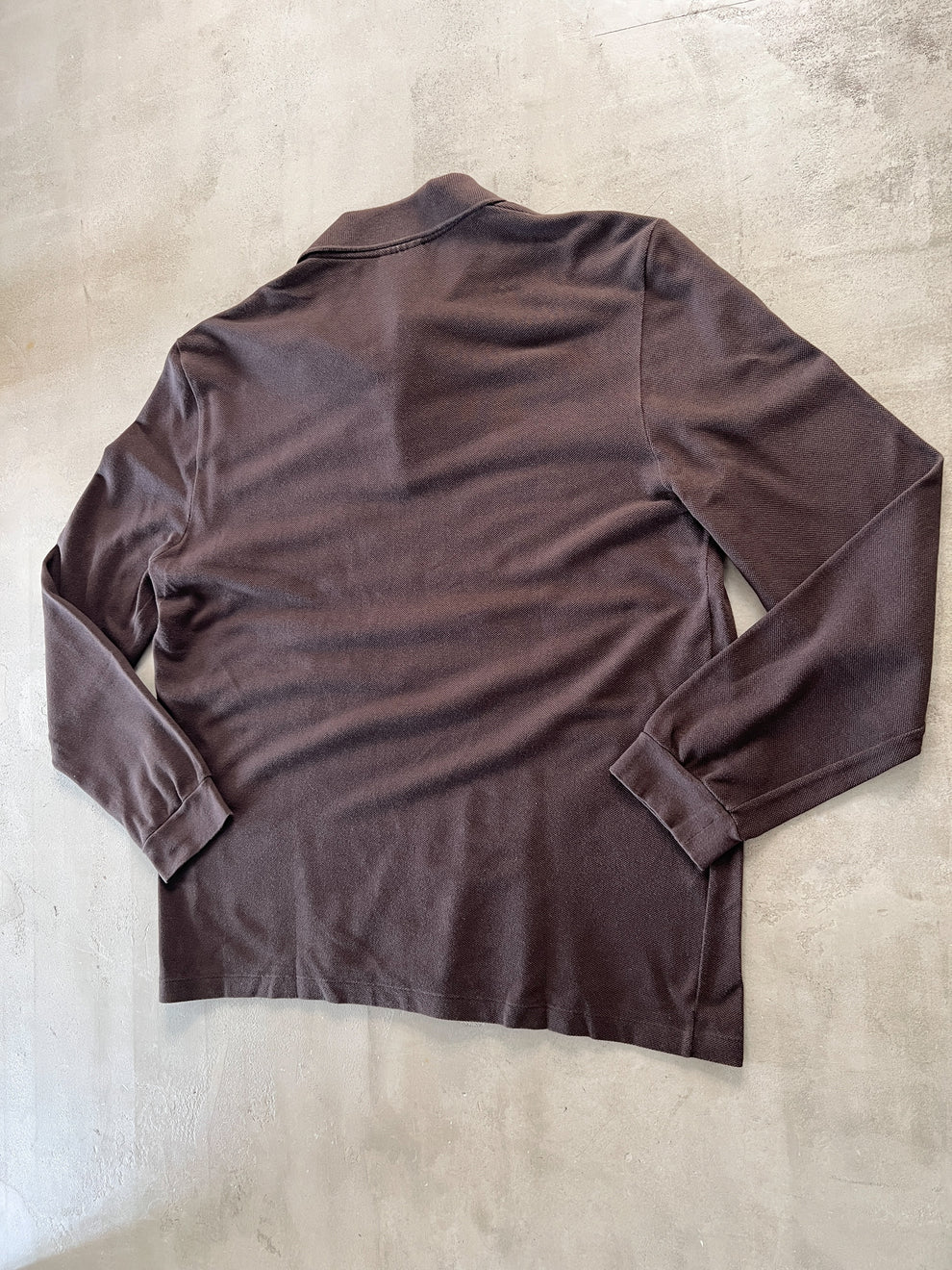 MOCHA LACOSTE LONGSLEEVE - 2000S - M
