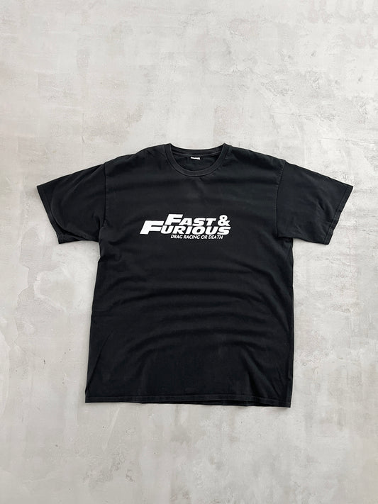BLACK FAST & FURIOUS PROMO TEE - 2000S - L