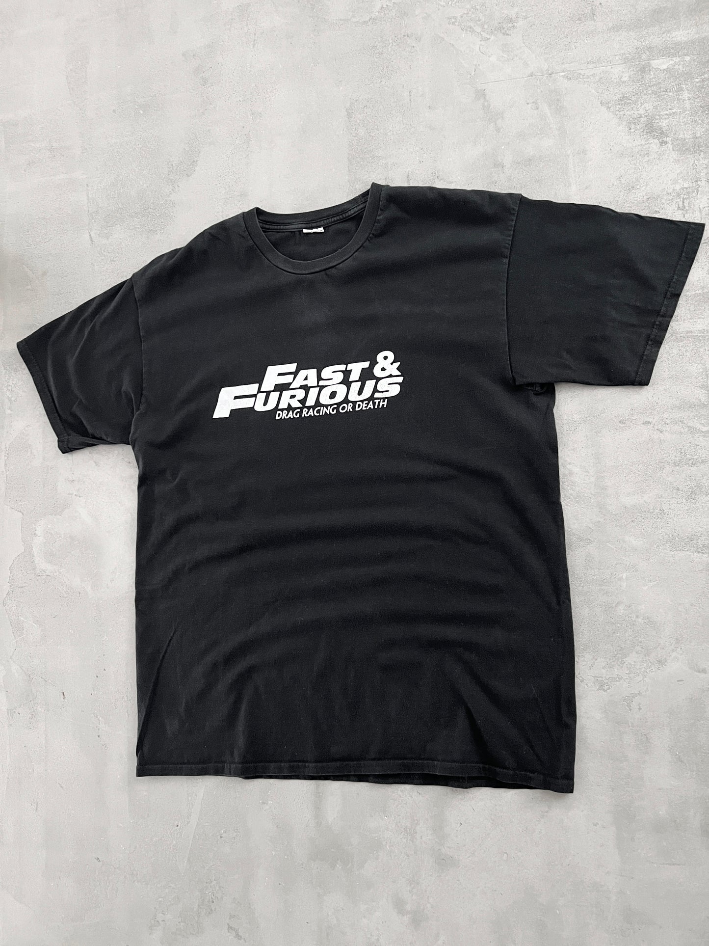 BLACK FAST & FURIOUS PROMO TEE - 2000S - L