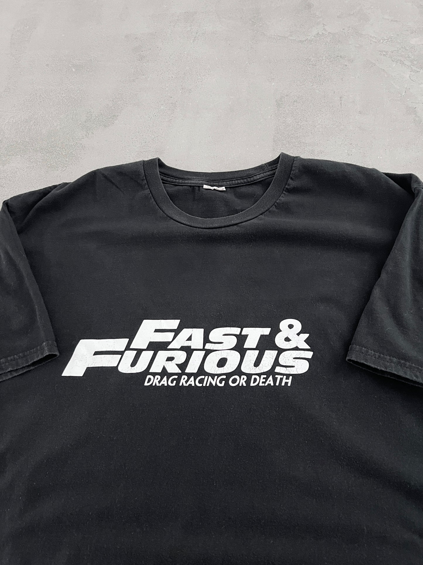BLACK FAST & FURIOUS PROMO TEE - 2000S - L