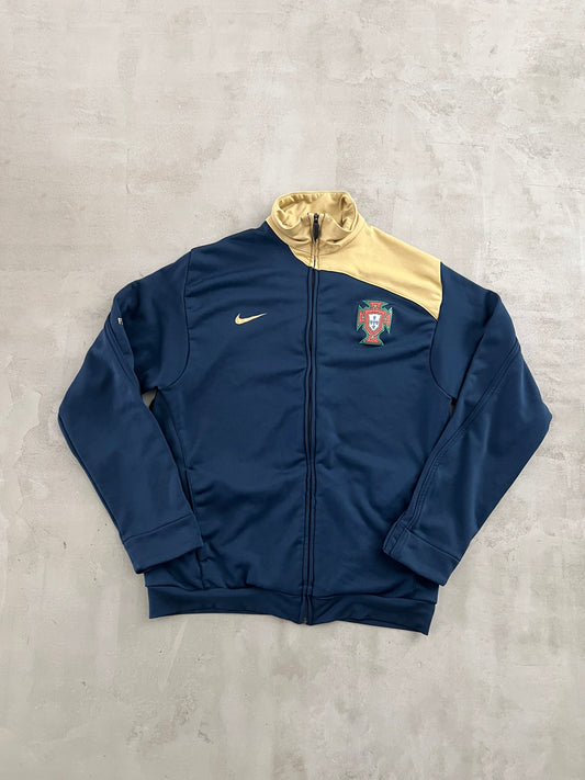 NAVY/CREME PORGUAL NIKE JACKET - 2000S - M
