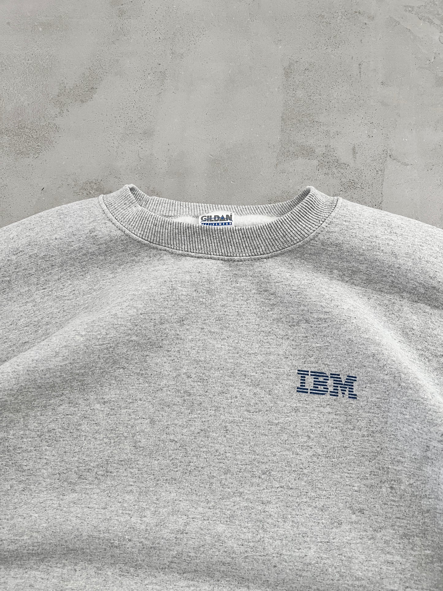 GREY IBM PROMO SWEATER - 1990S - XL