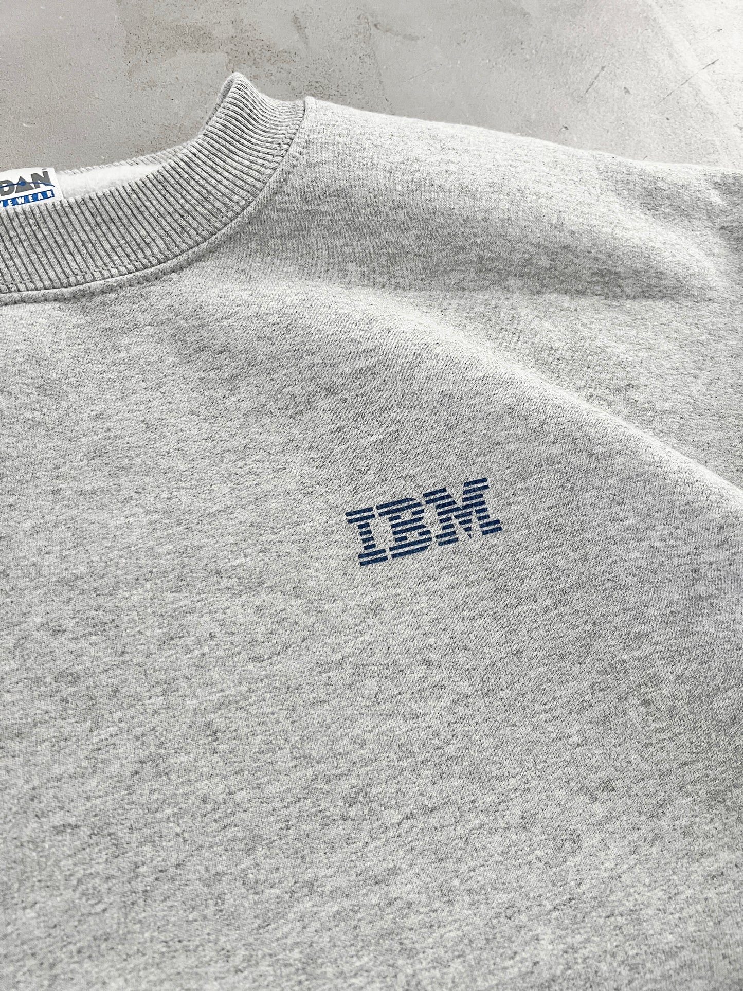 GREY IBM PROMO SWEATER - 1990S - XL