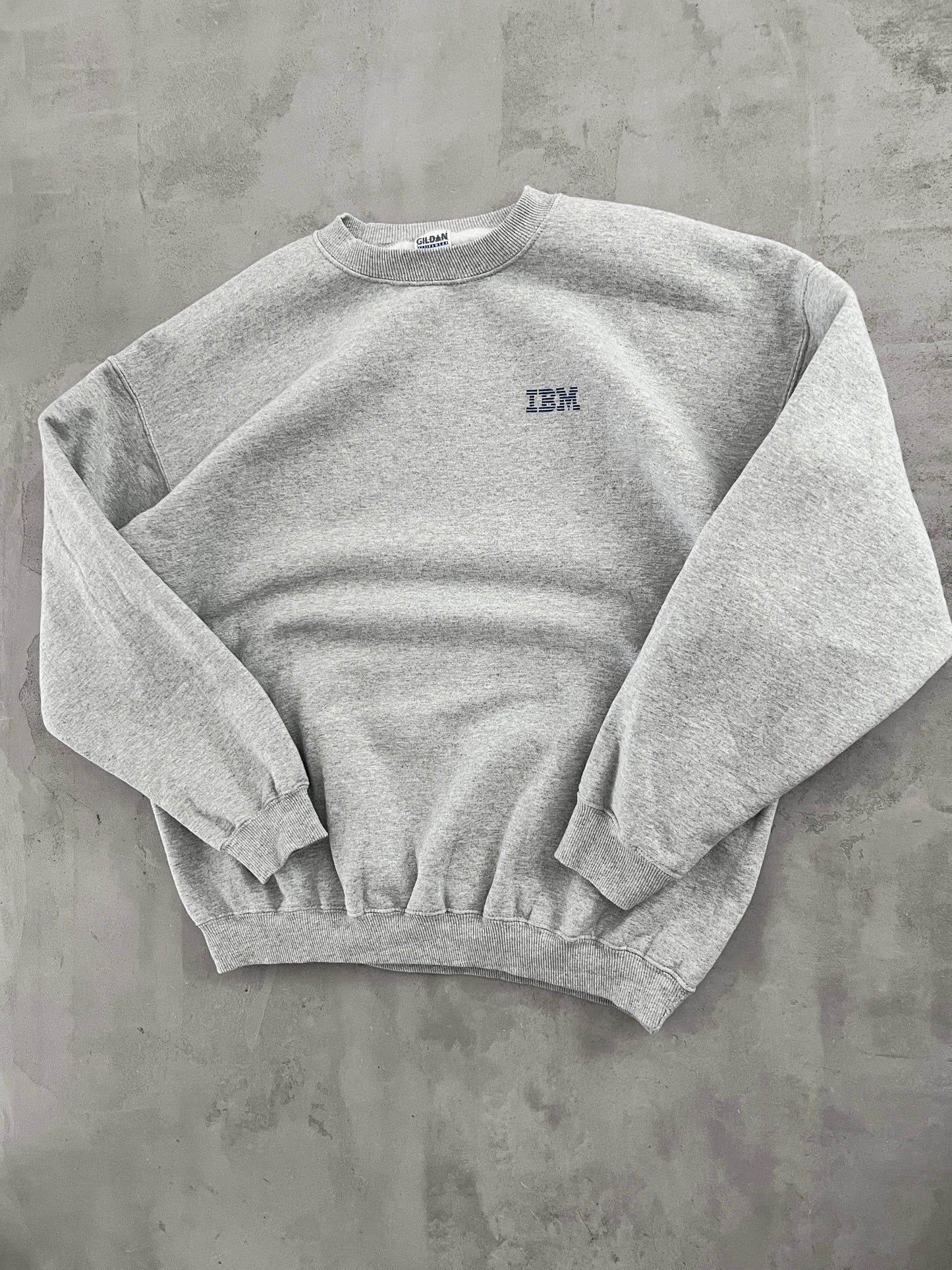 GREY IBM PROMO SWEATER - 1990S - XL
