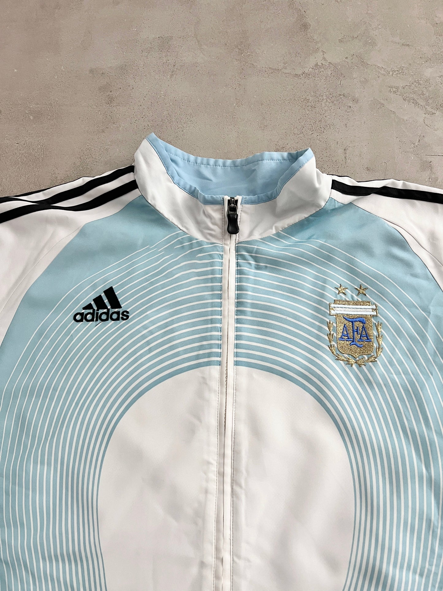 BABY BLUE WHITE ARGENTINA TRACKSUIT - 2000S - L
