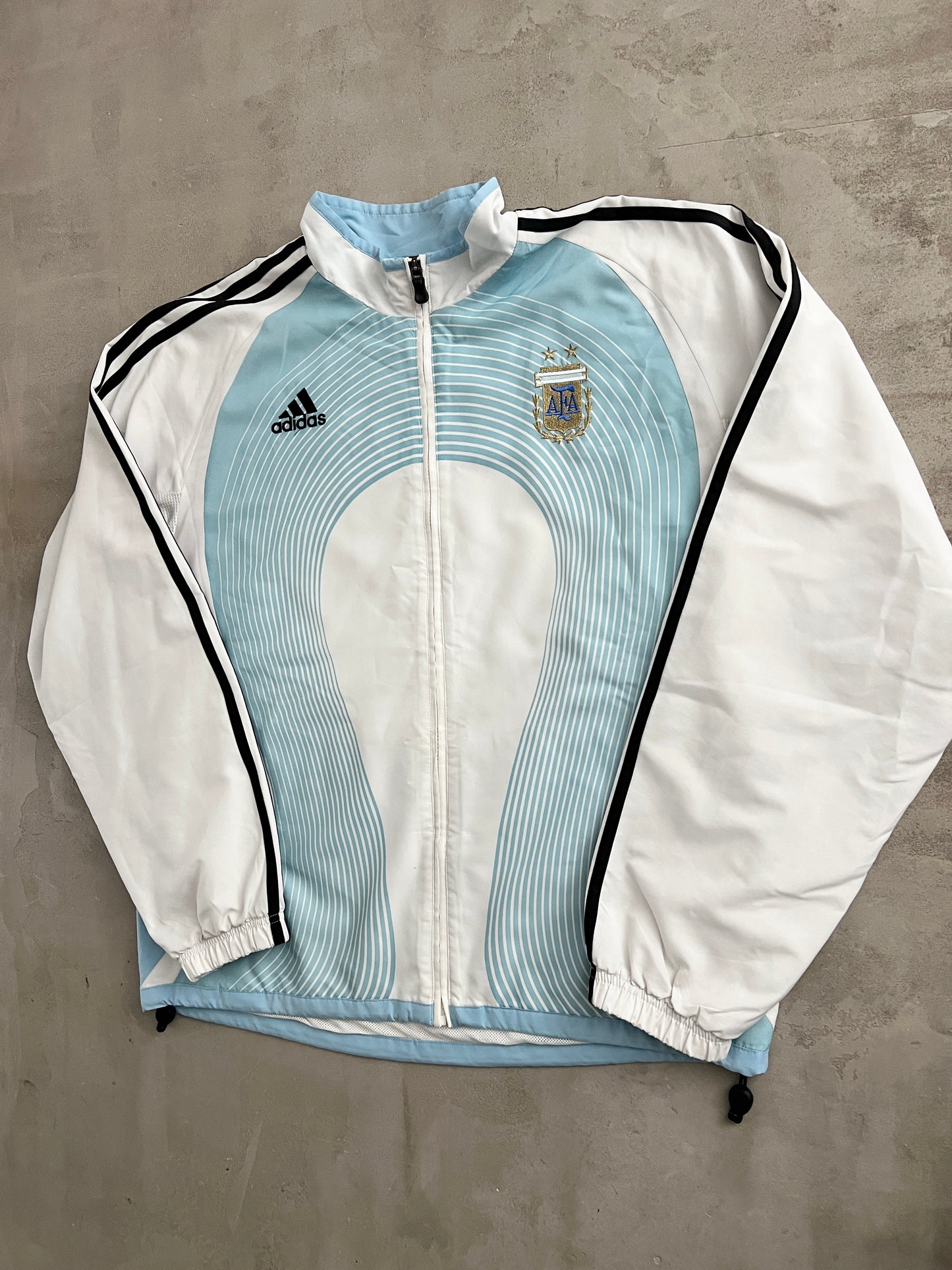 BABY BLUE WHITE ARGENTINA TRACKSUIT - 2000S - L