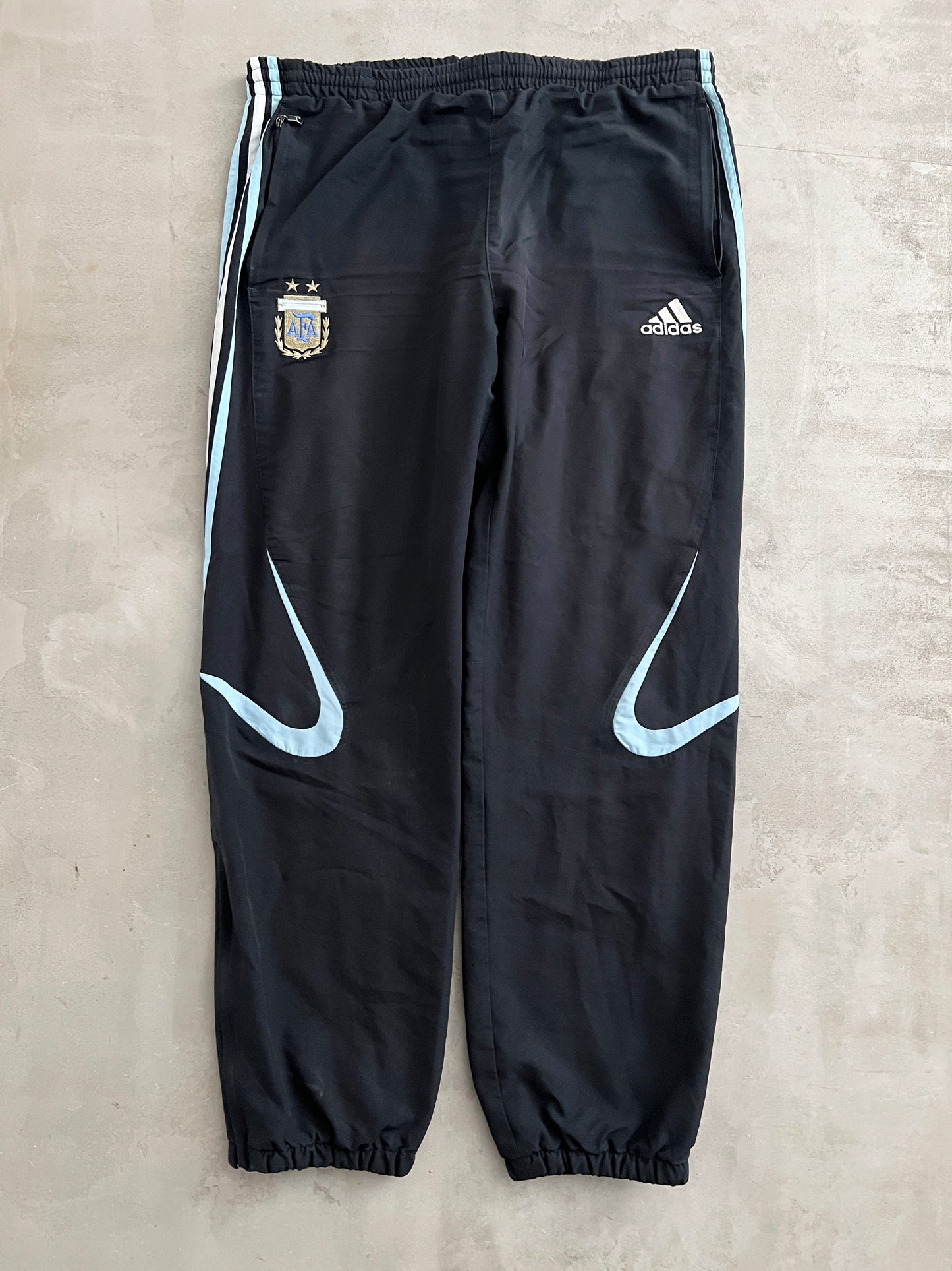 BABY BLUE WHITE ARGENTINA TRACKSUIT - 2000S - L