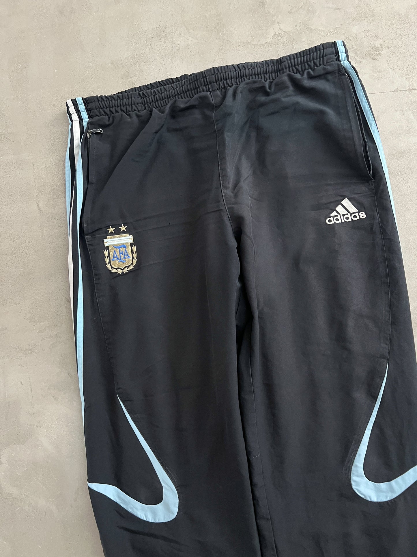 BABY BLUE WHITE ARGENTINA TRACKSUIT - 2000S - L