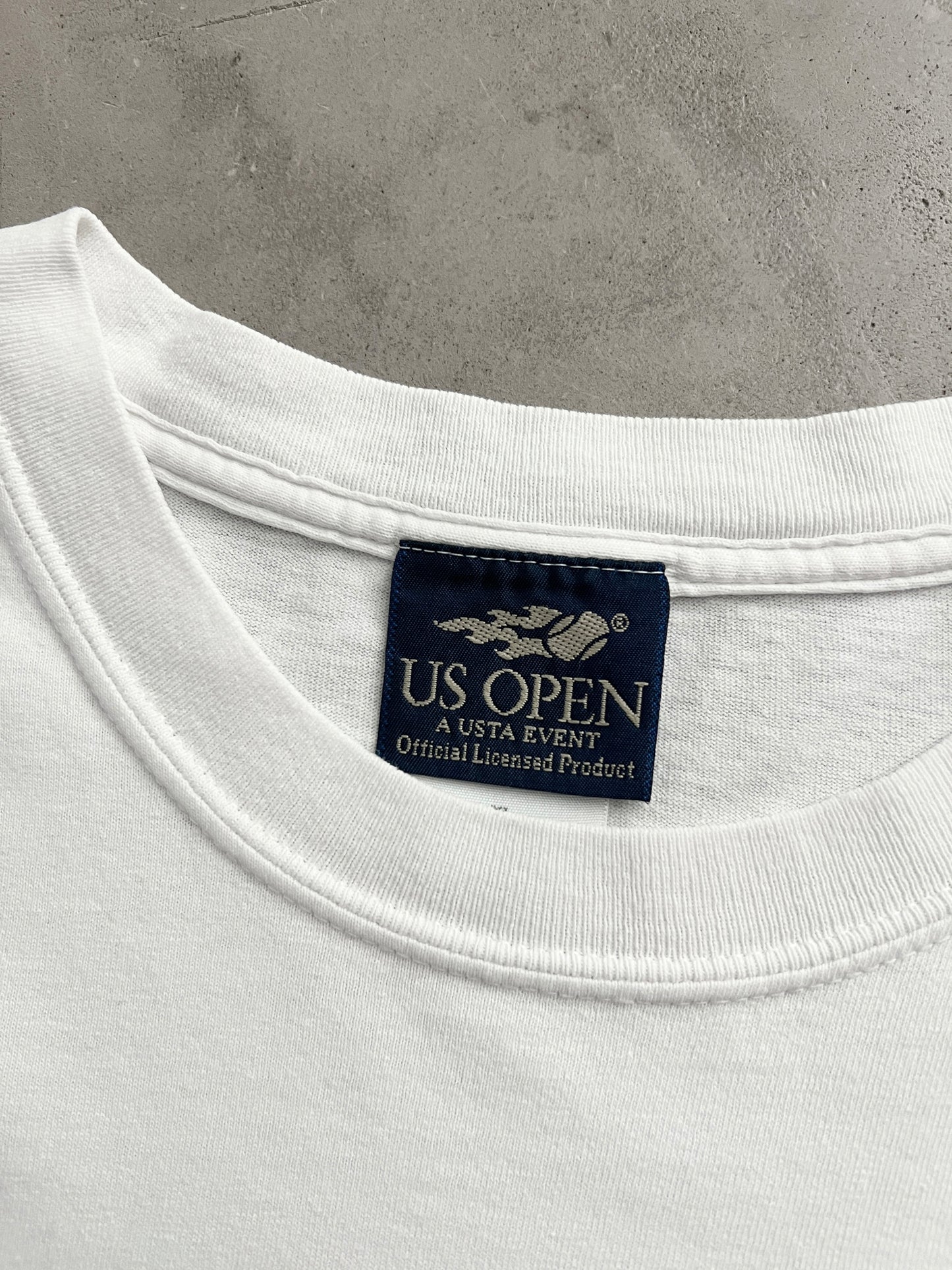 WHITE US OPEN TENNIS TEE - 2004 - XL