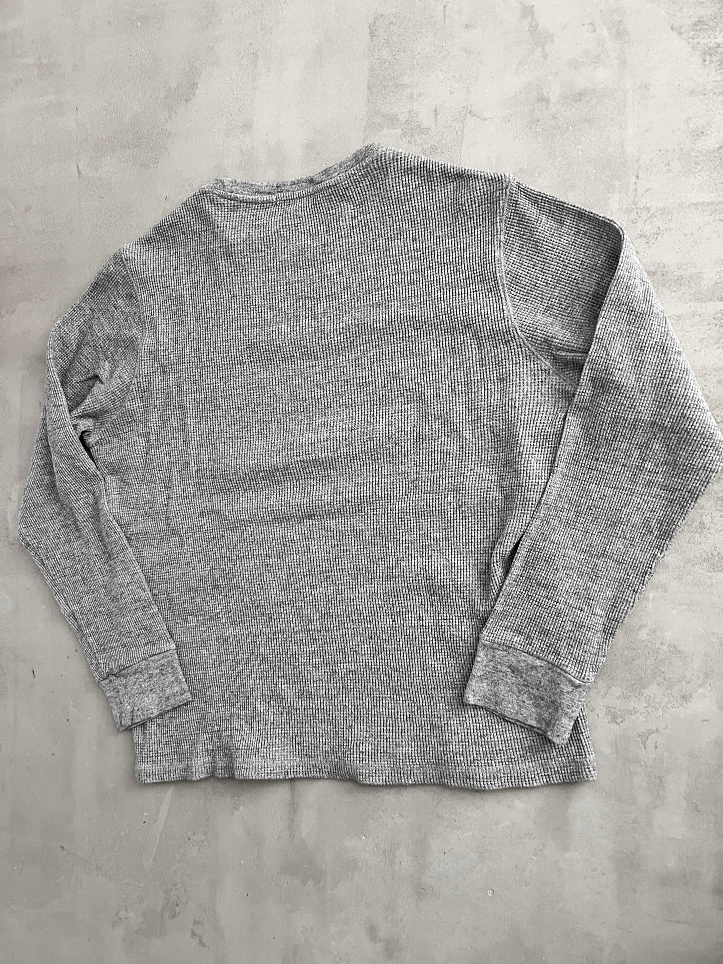 GREY RALPH LAUREN WAFFLE KNIT - 2000S - M/S