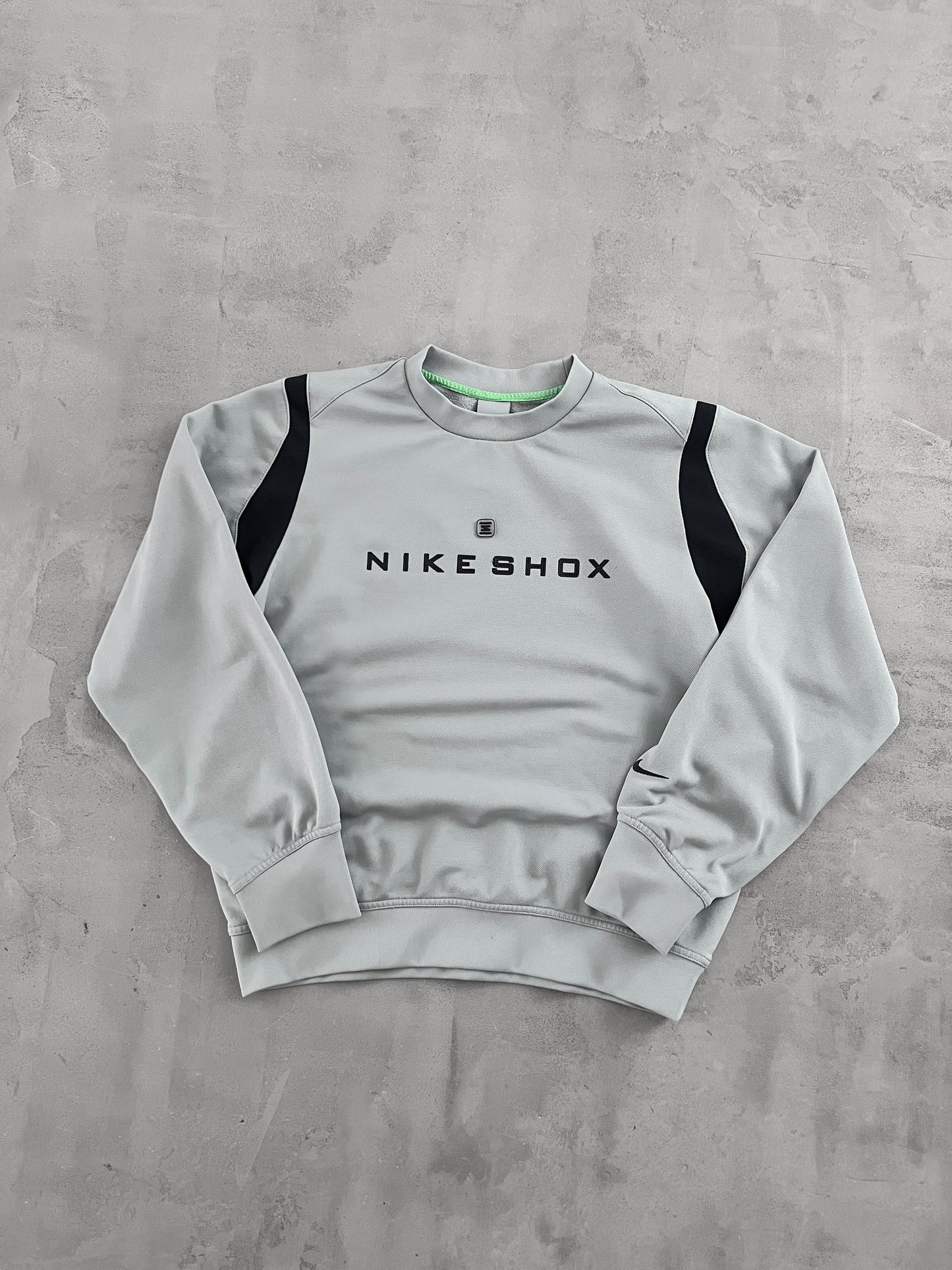 GREY NIKE SHOX SWEATER - 2000S - S