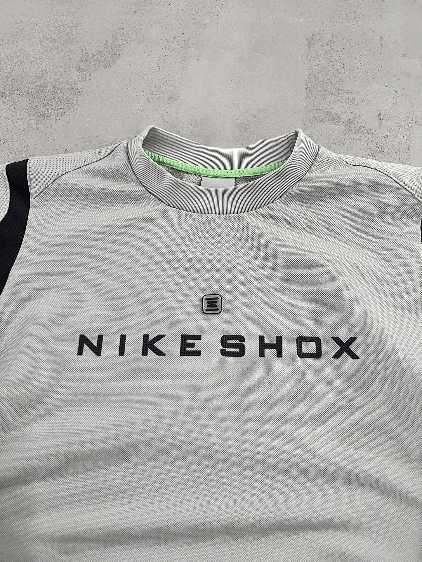 GREY NIKE SHOX SWEATER - 2000S - S