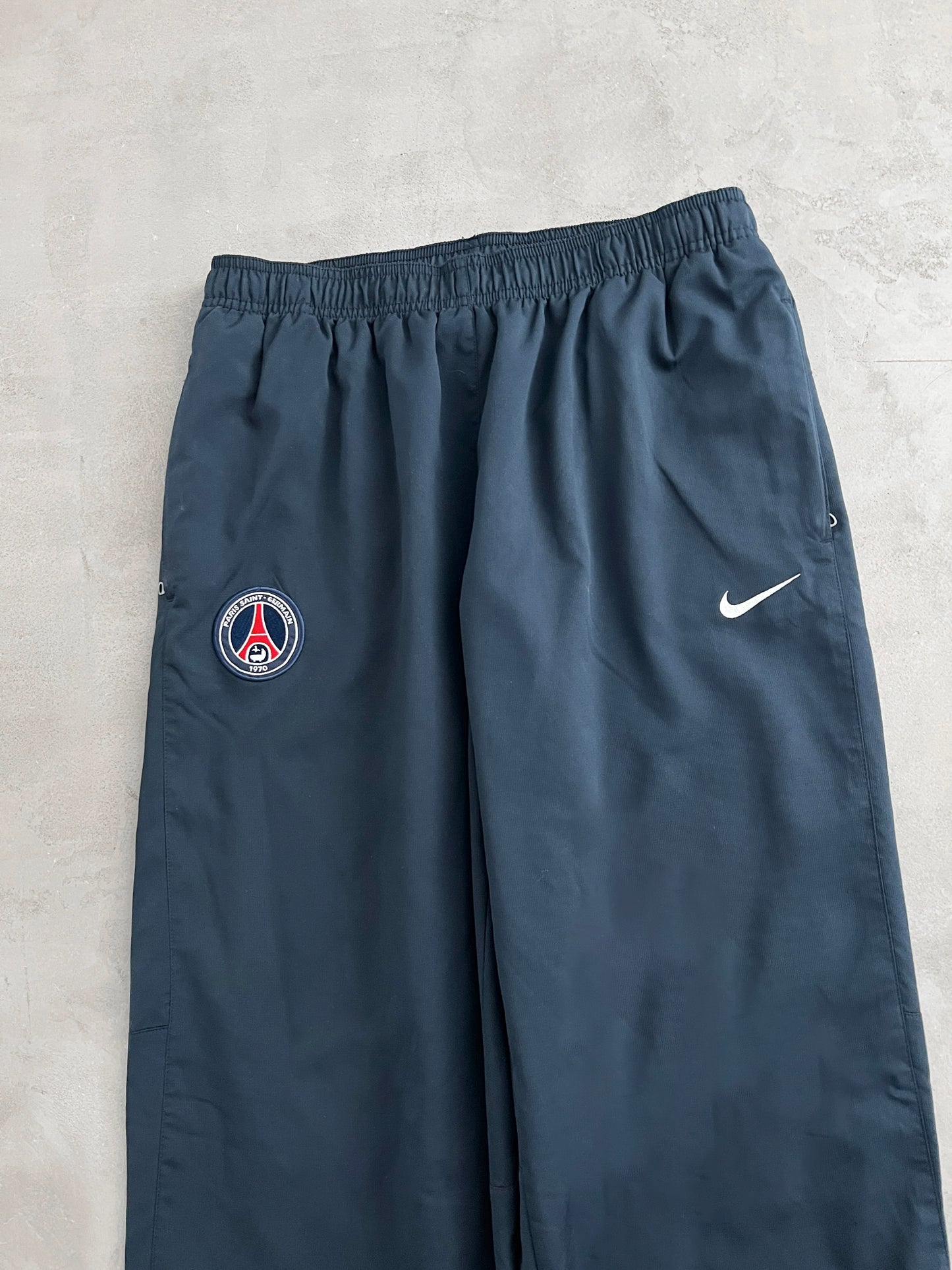 NAVY PSG NIKE TRACK PANTS - 2000S - L