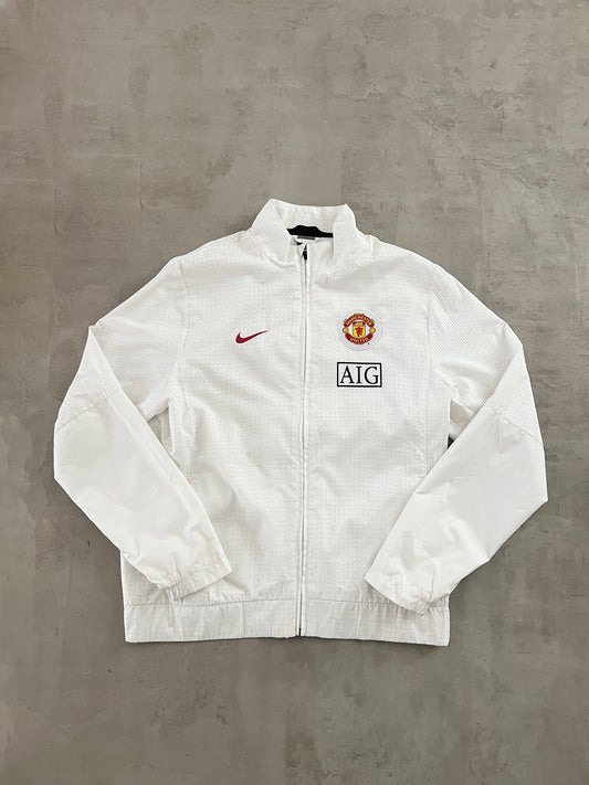 WHITE MANCHESTER UNITED NIKE JACKET - 2000S - XL