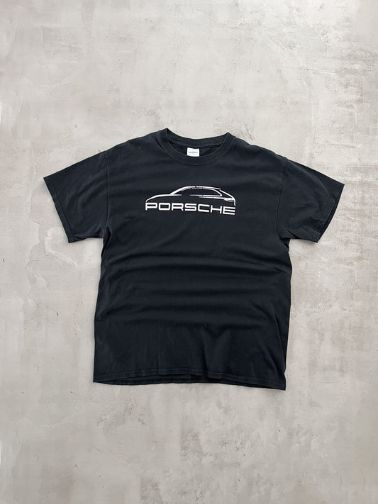 BLACK PORSCHE TEE - 2000S - L