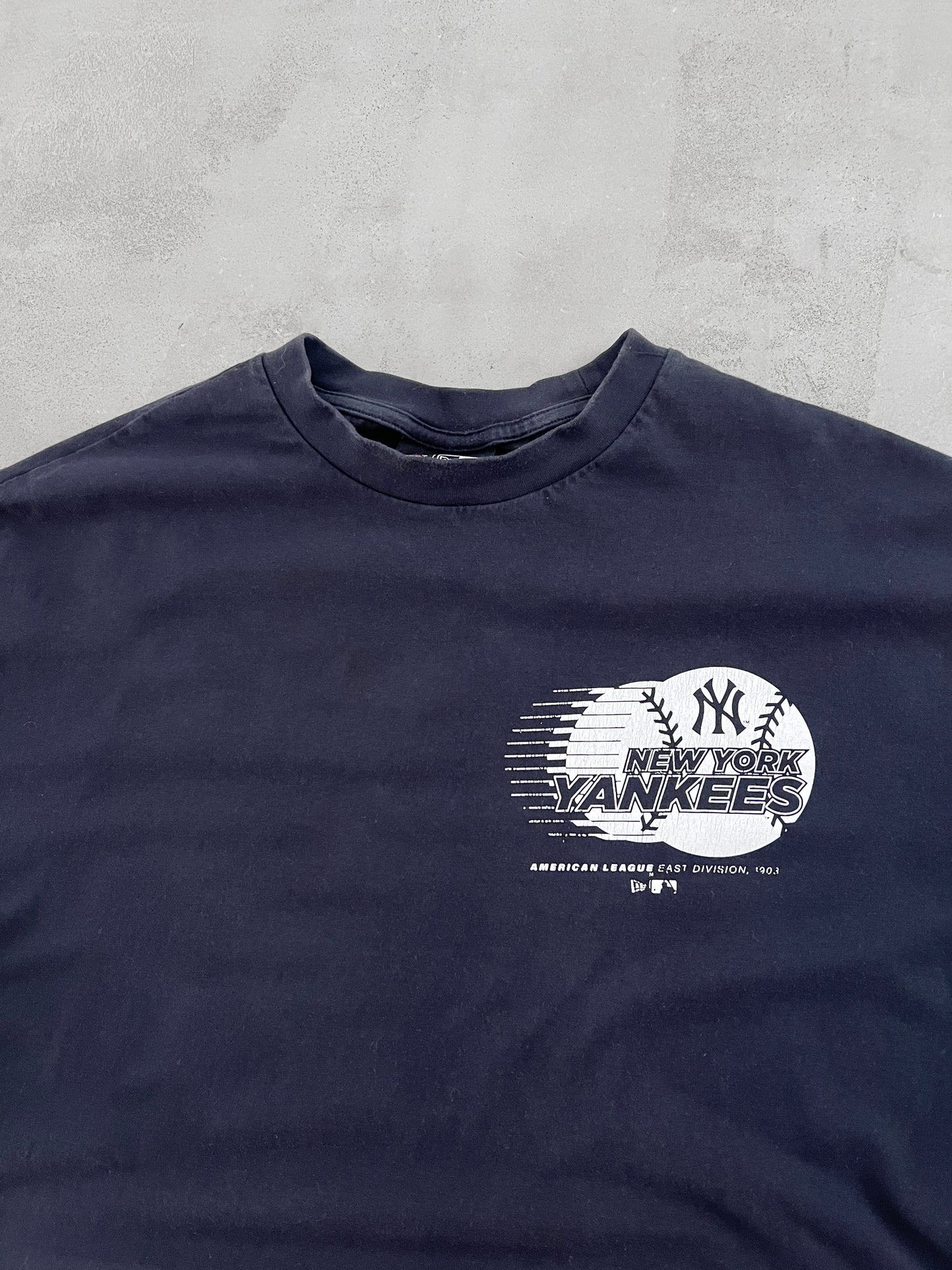 NAVY YANKEES TEE - 2000S - M/L