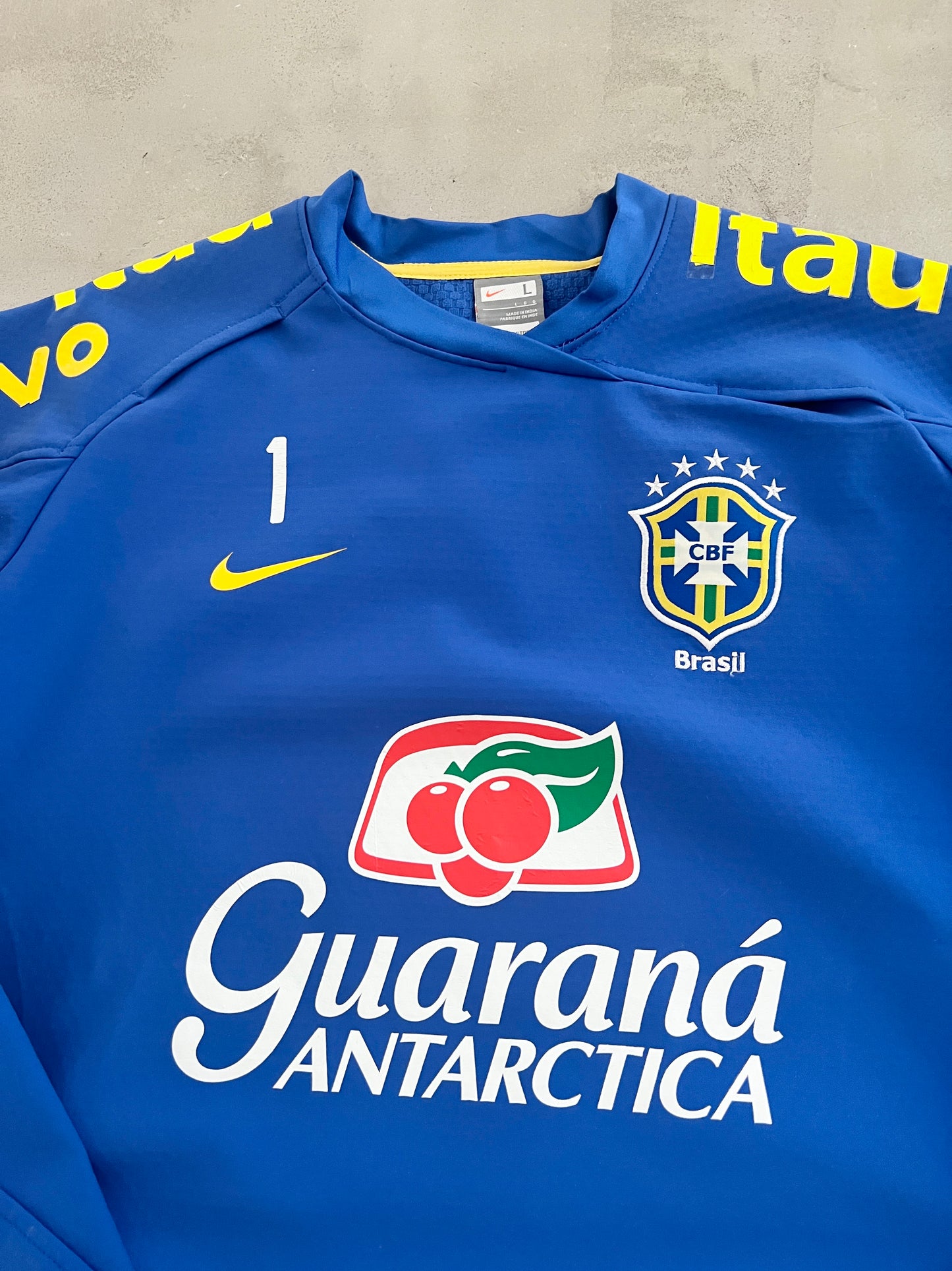 BLUE BRAZIL GUARANÁ ANTARCTICA NIKE SWEATER - 2000S - L